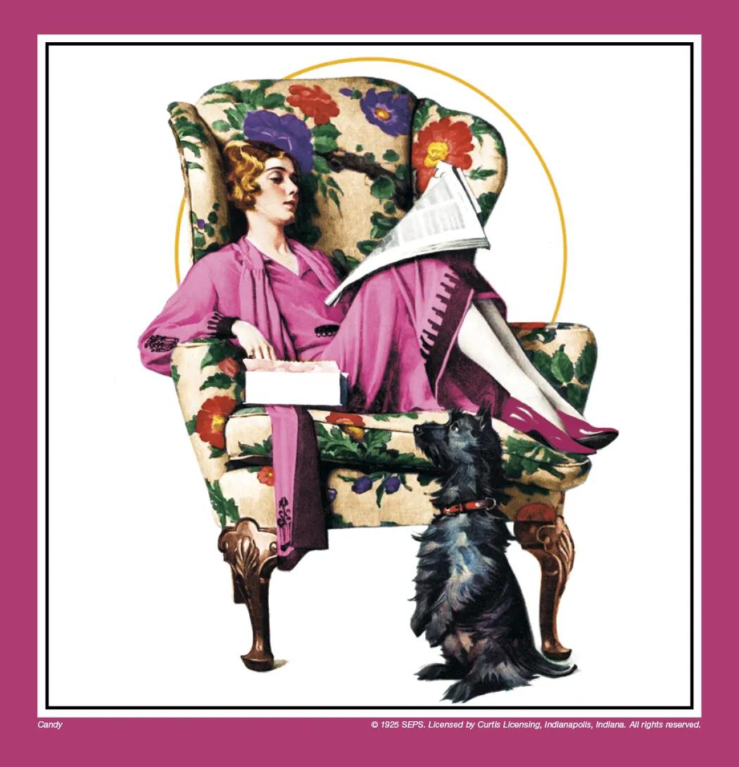 Norman Rockwell Executive Calendar FSC Paper - 25 x 12 in - product view 13