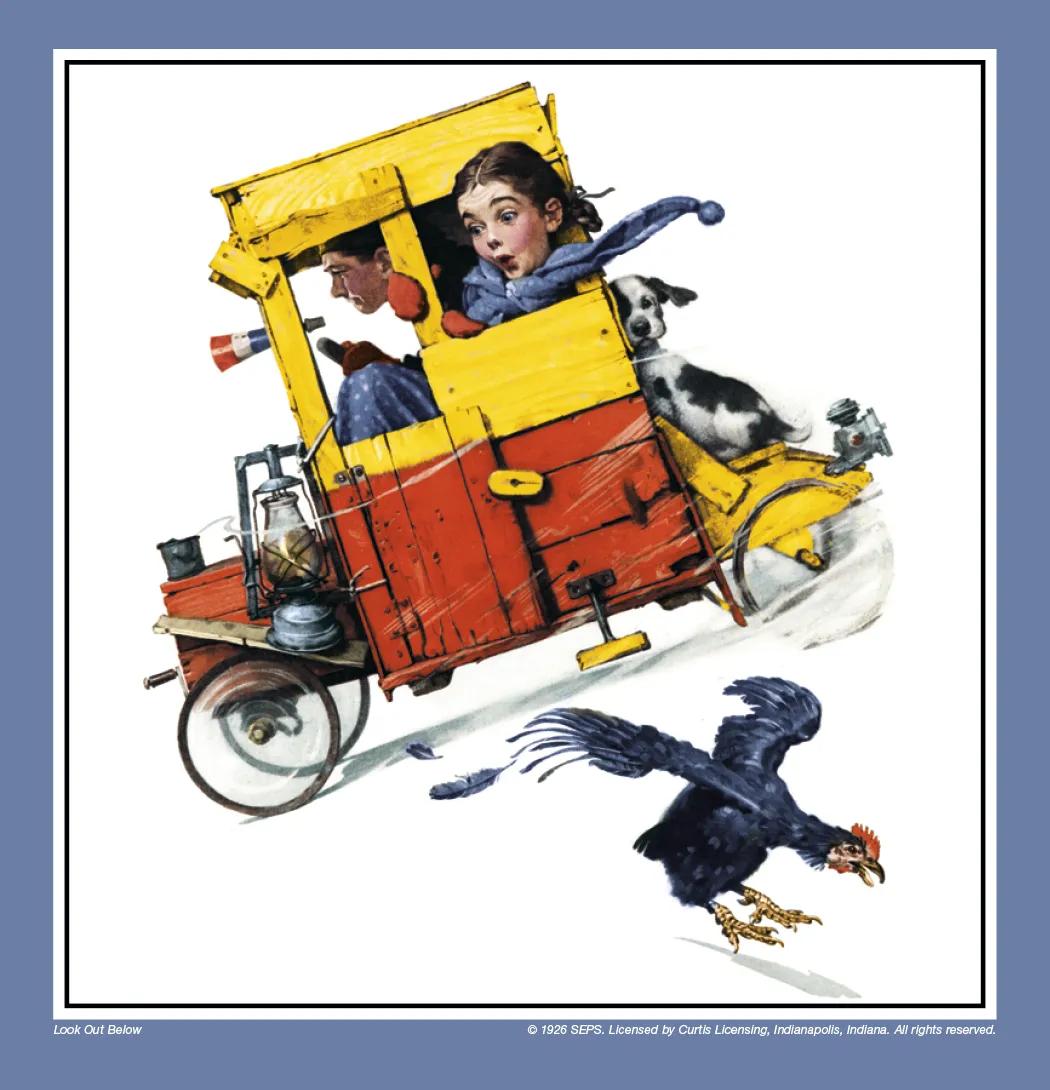 Norman Rockwell Executive Calendar FSC Paper - 25 x 12 in - product view 14