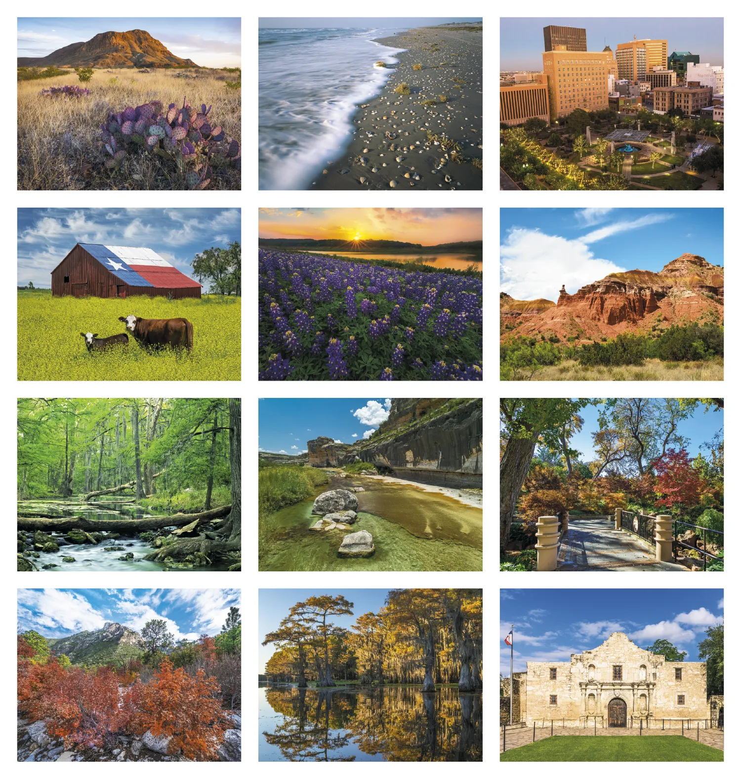 Texas Wall Calendar FSC Certified Gloss - 18.5 x 11 in - product view 30