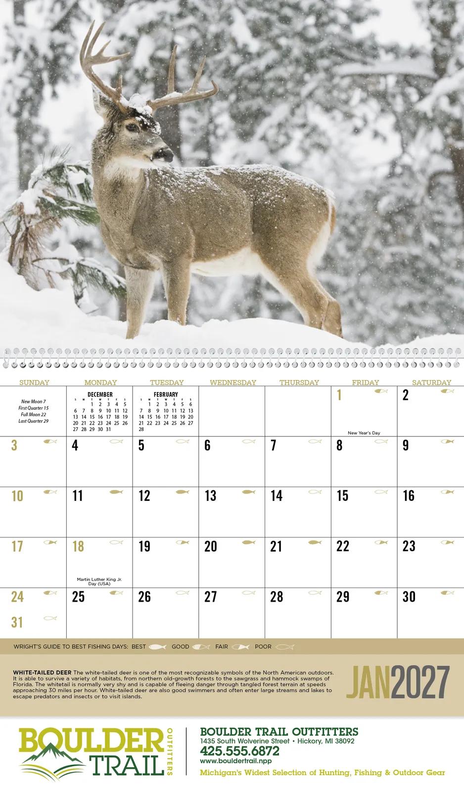 Great Lakes Sportsman Calendar Regional Guide - 18.5 x 11 in - product view 16