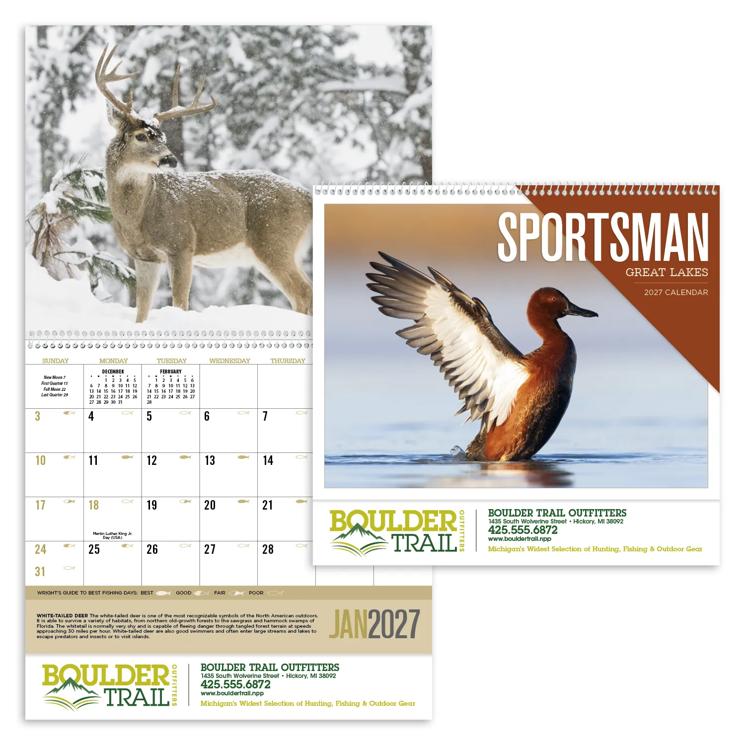 Great Lakes Sportsman Calendar Regional Guide - 18.5 x 11 in - product view 29