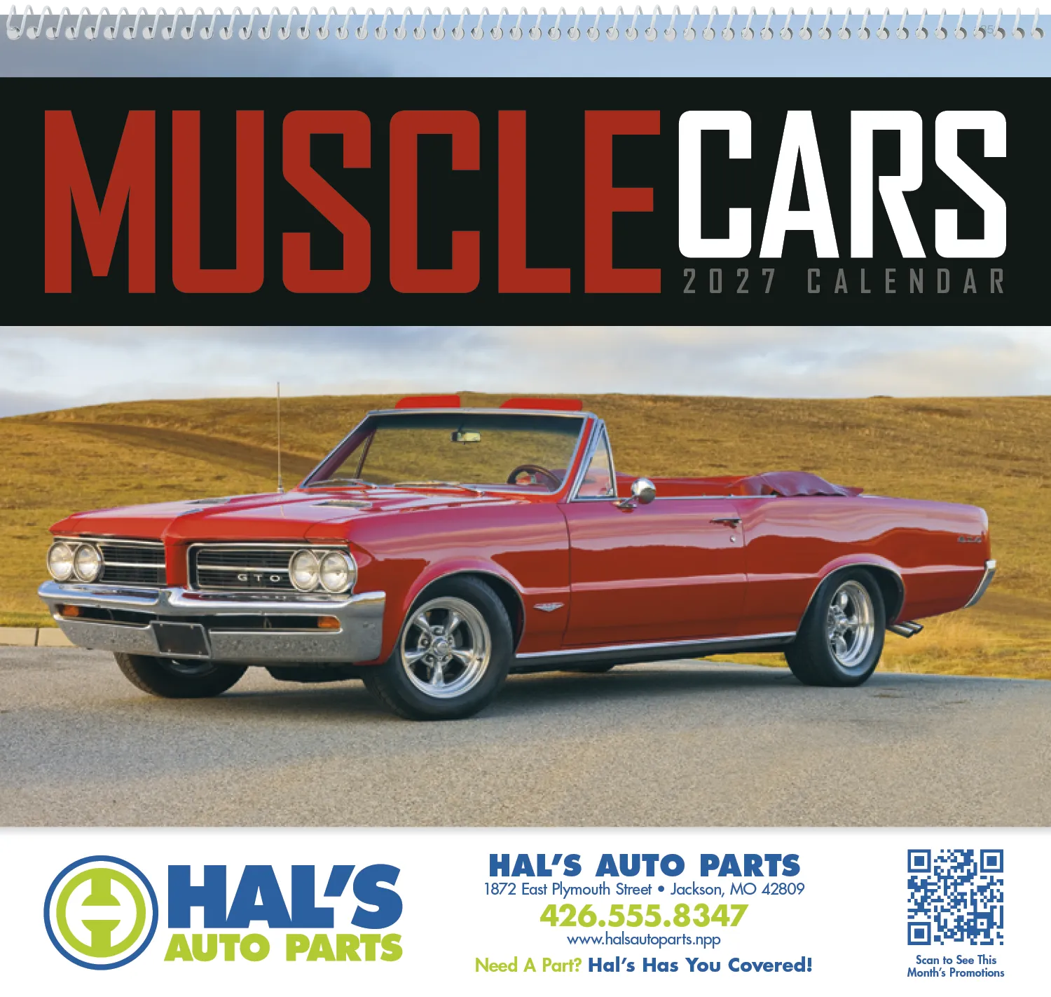 Muscle Cars Calendar Automotive Photography - 18.5 x 11 in - product view 15