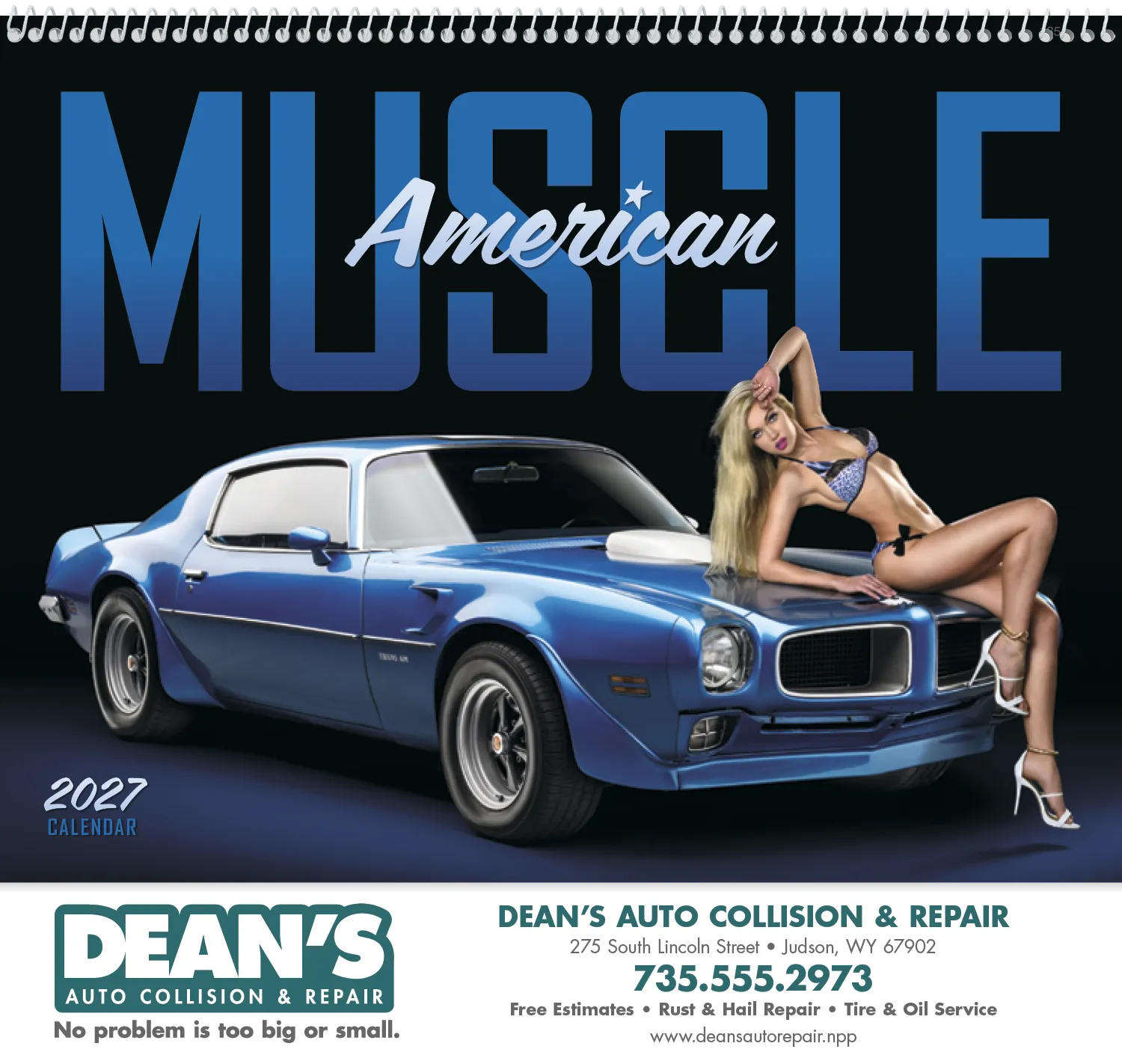 American Muscle Calendar Pin-Up Photography - 18.5 x 11 in - product view 15