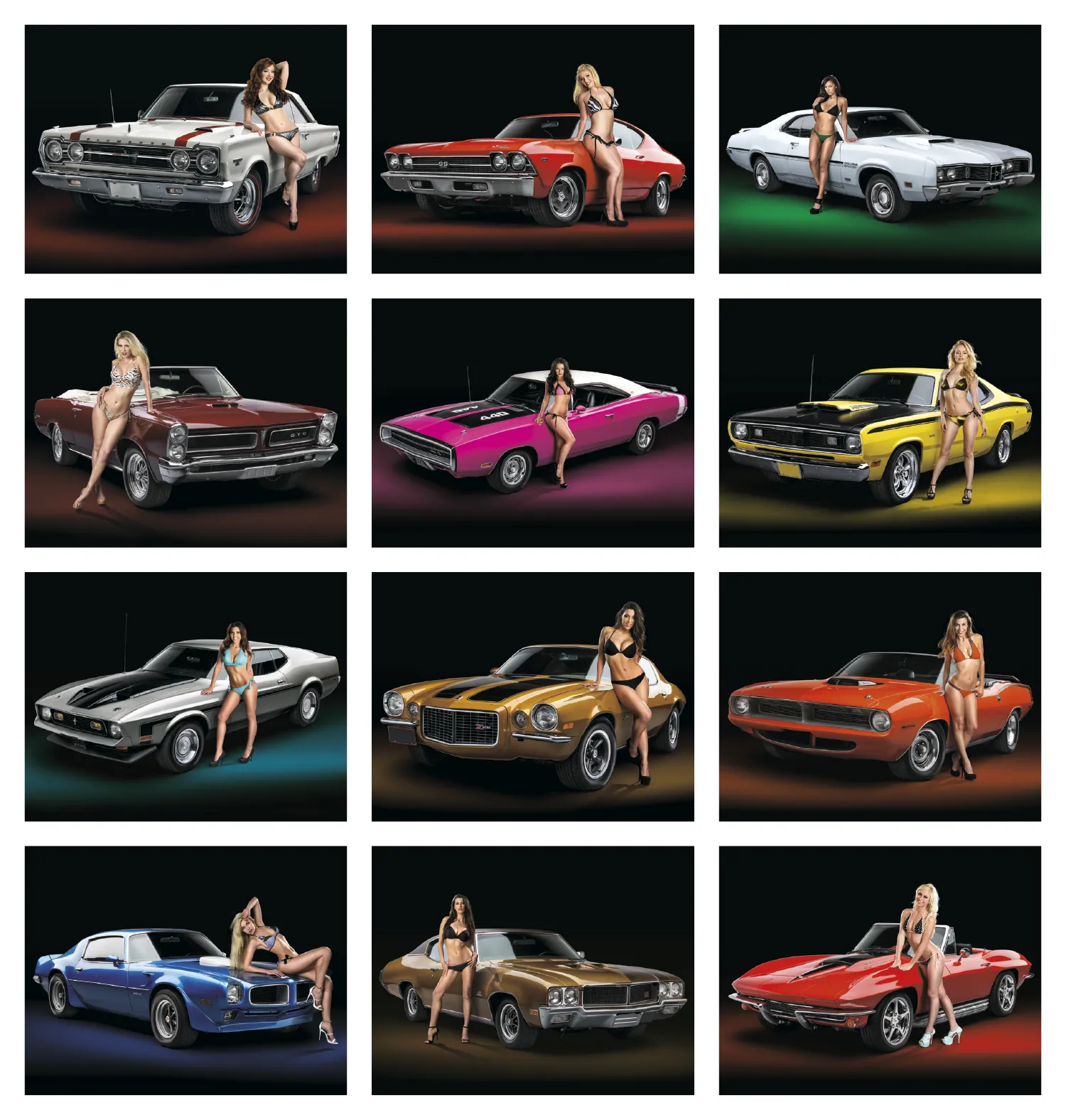 American Muscle Calendar Pin-Up Photography - 18.5 x 11 in - product view 33