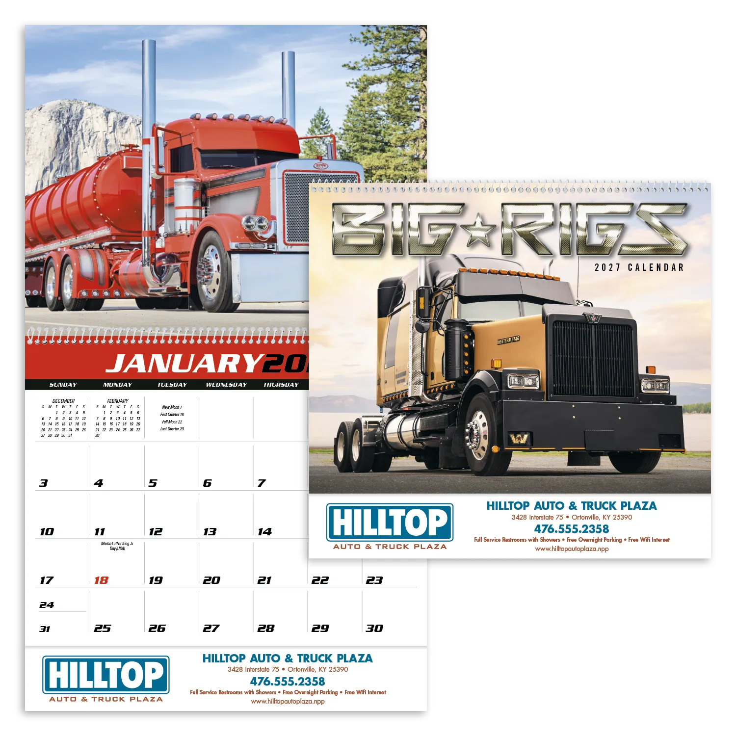 Big Rigs Calendar Custom Trucks Photography - 18.5 x 11 in - product view 31