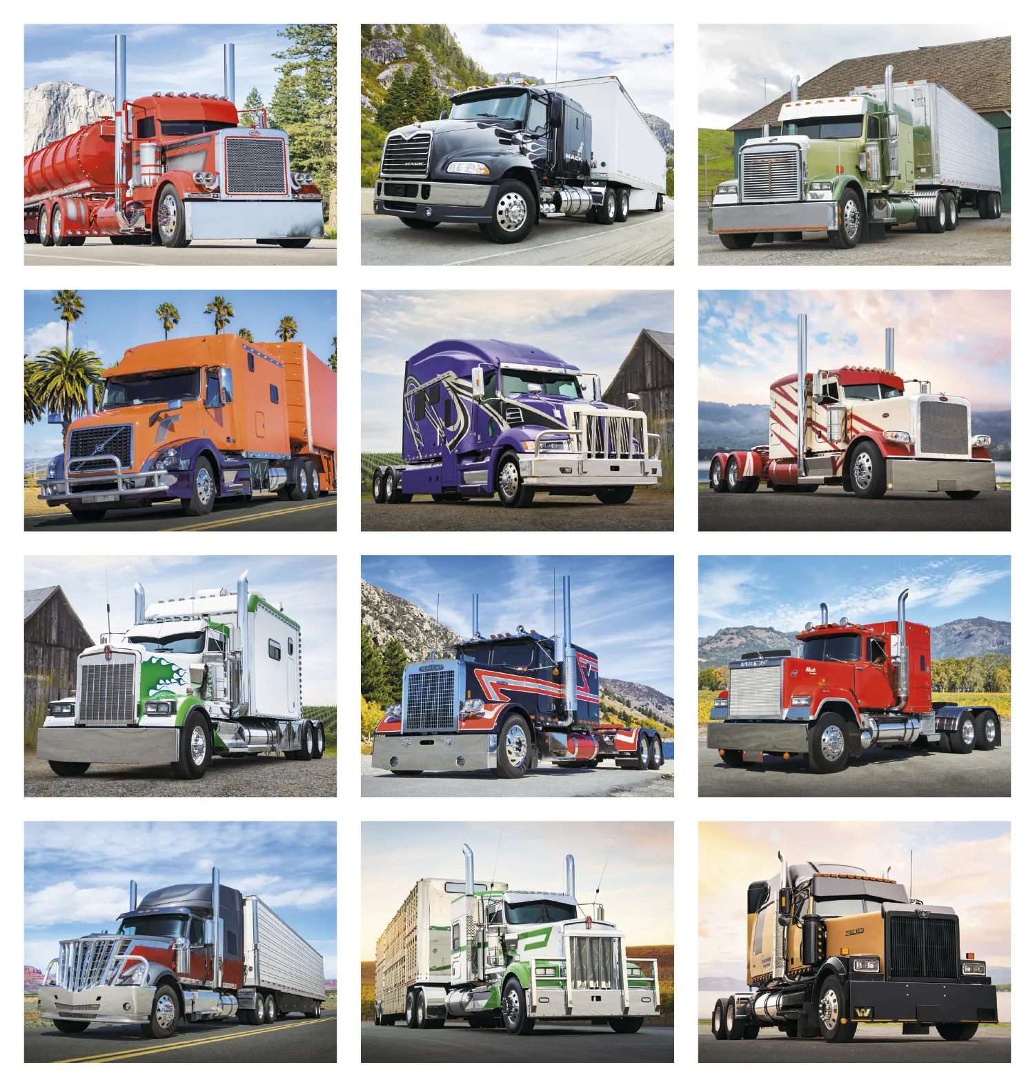 Big Rigs Calendar Custom Trucks Photography - 18.5 x 11 in - product view 33