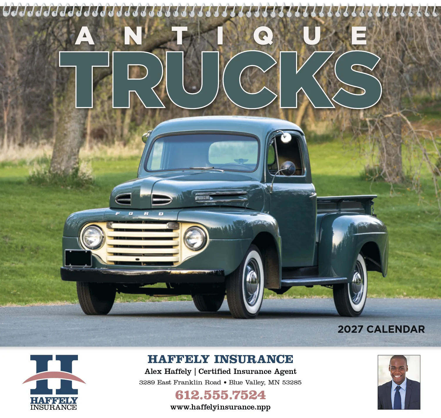 Antique Trucks Calendar Vintage Photography - 18.5 x 11 in - product view 15