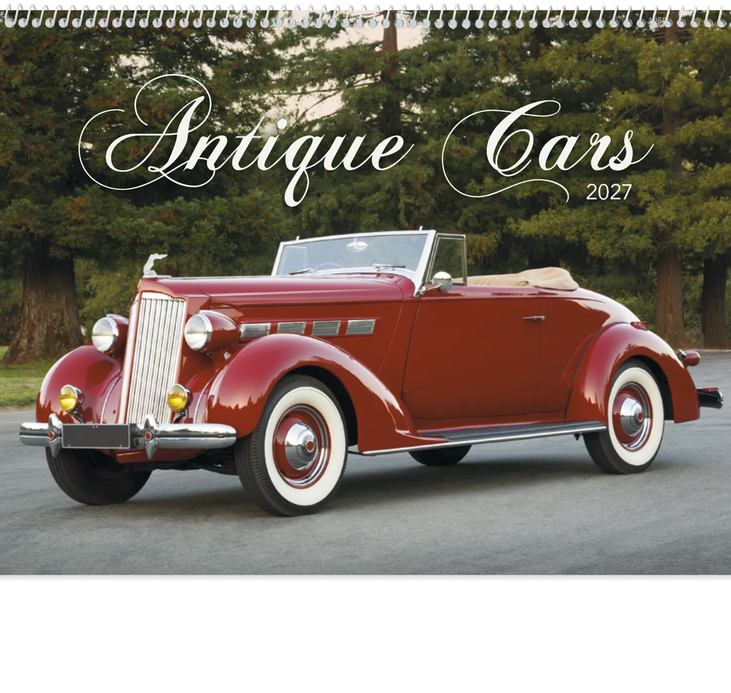 Antique Cars Calendar Classic Automotive - 18.5 x 11 in - product view 16