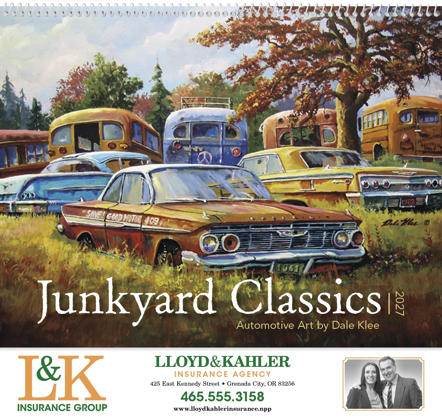 Junkyard Classics Calendar Dale Klee Art - 18.5 x 11 in - product view 15