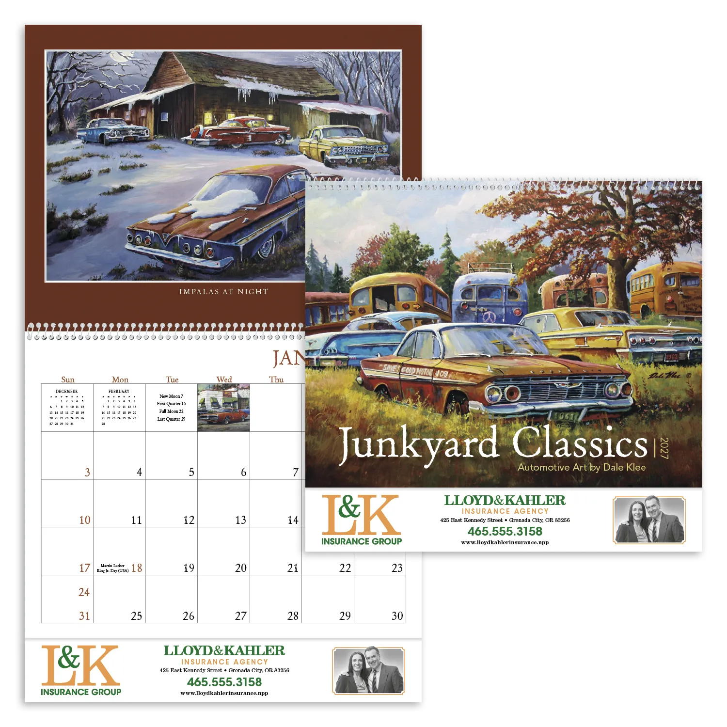 Junkyard Classics Calendar Dale Klee Art - 18.5 x 11 in - product view 29
