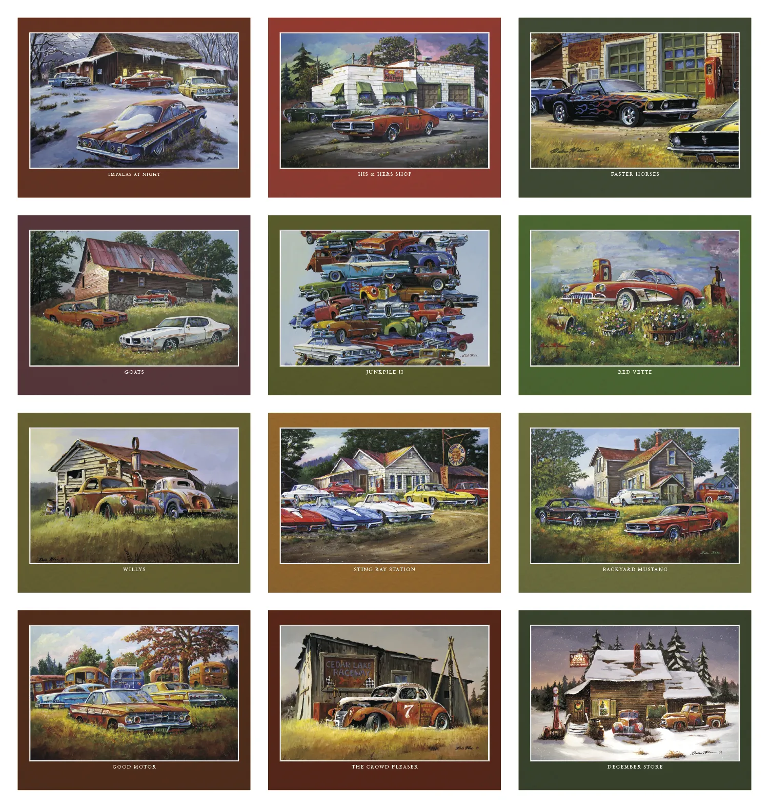 Junkyard Classics Calendar Dale Klee Art - 18.5 x 11 in - product view 30
