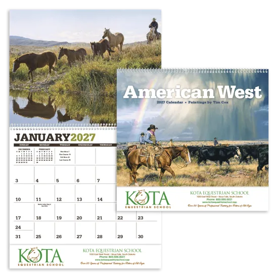 Tim Cox American West Wall Calendar FSC Matte - 18.5 x 11 in