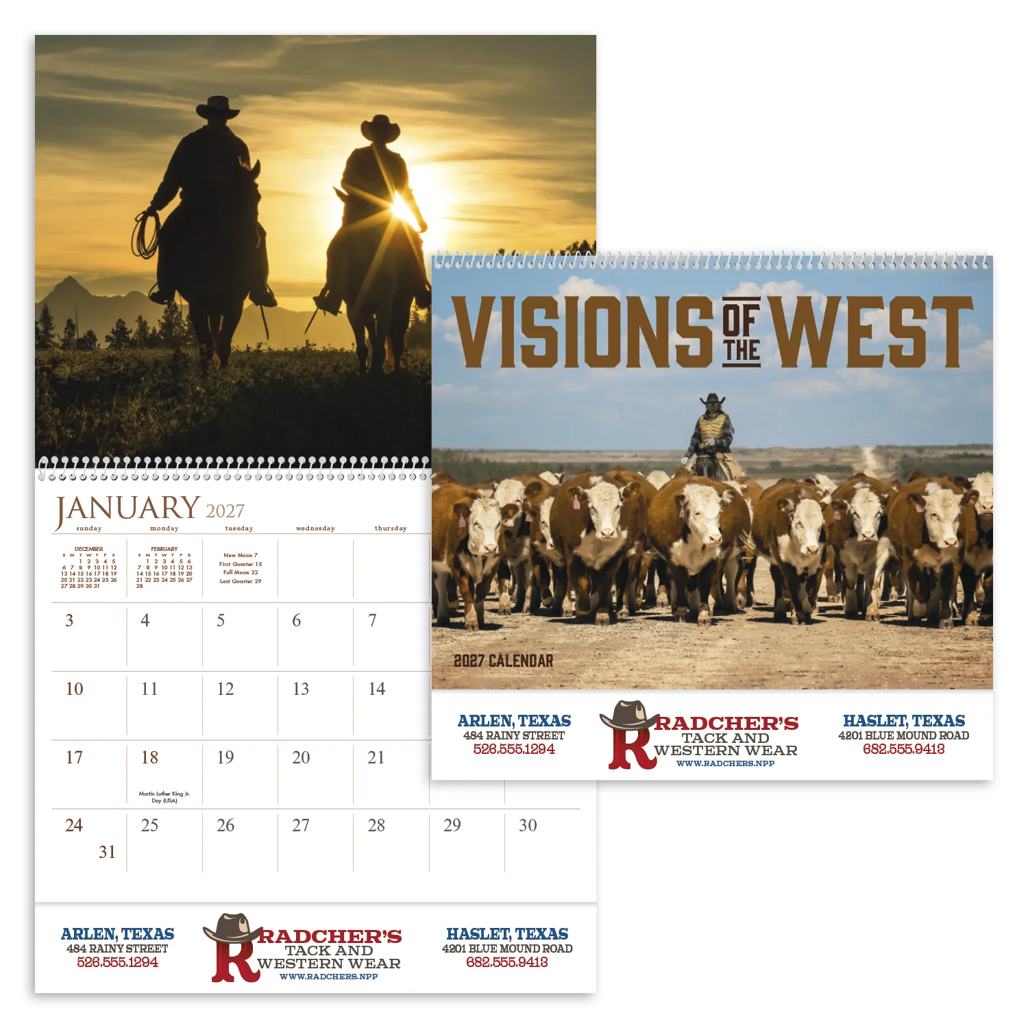 Western Landscape Wall Calendar FSC Gloss - 18.5 x 11 in - product view 29