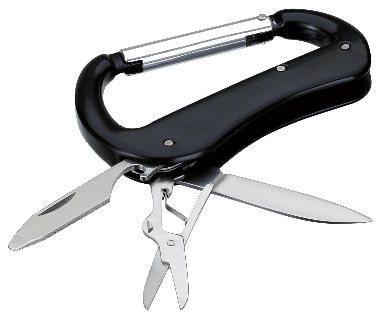 Carabiner Multi Tool Aluminum with Scissors - 3.125 in - product view 3