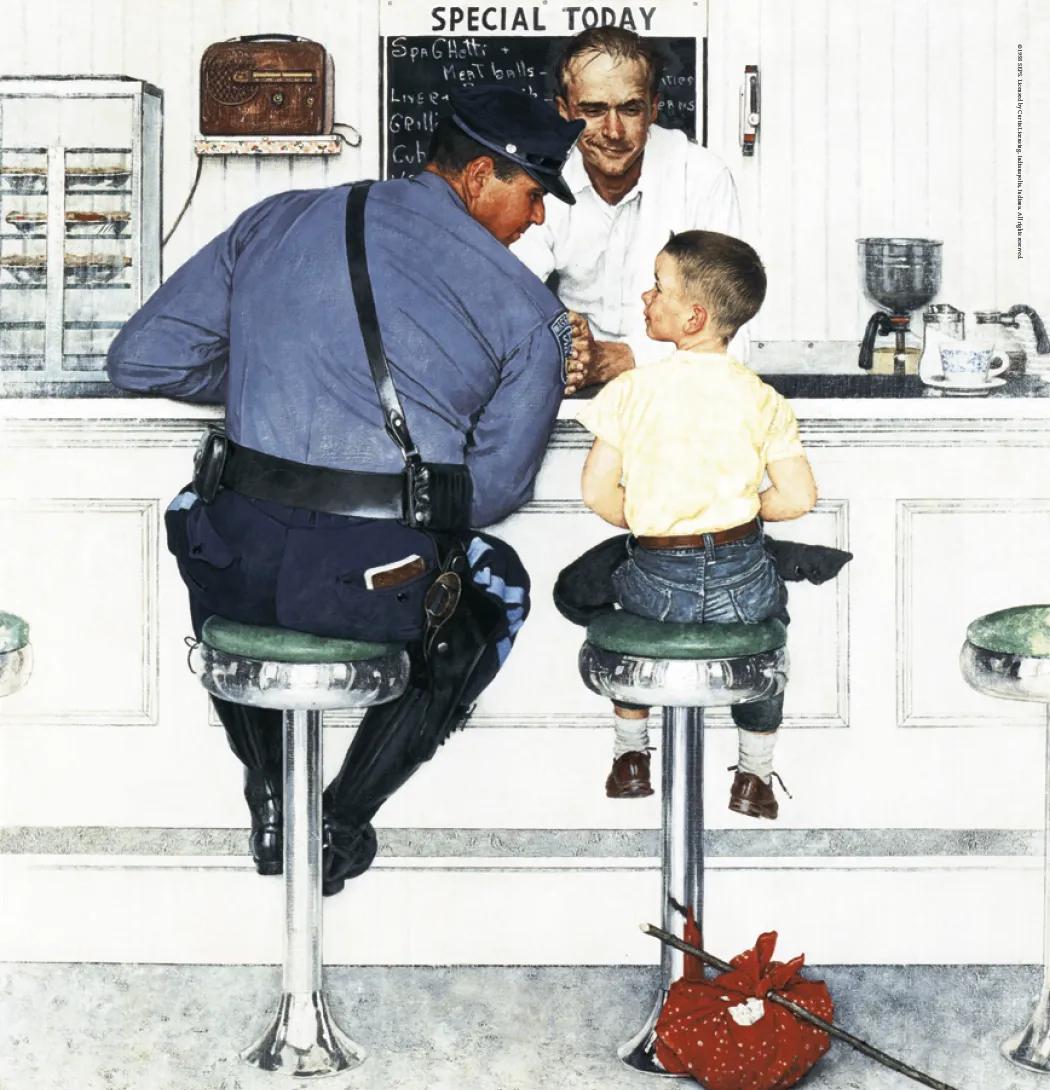Norman Rockwell Wall Calendar Saturday Evening Post - 25 x 12 in - product view 12
