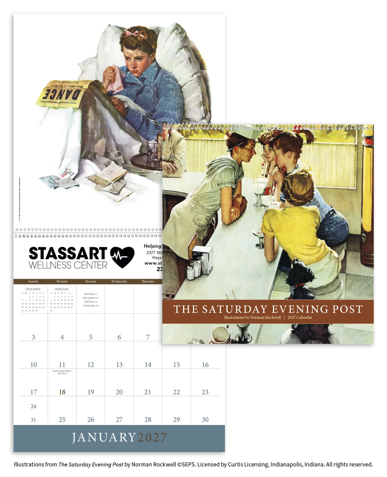 Norman Rockwell Wall Calendar Saturday Evening Post - 25 x 12 in - product view 16