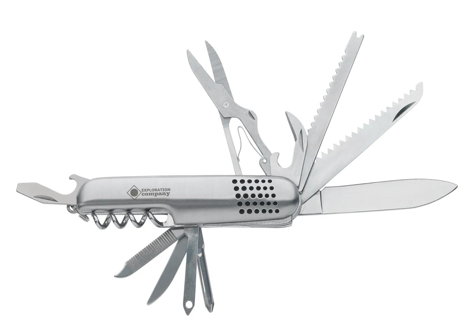 Multi-Tool Pocket Knife Stainless Steel 12 Functions - 3.375 in - product view 3