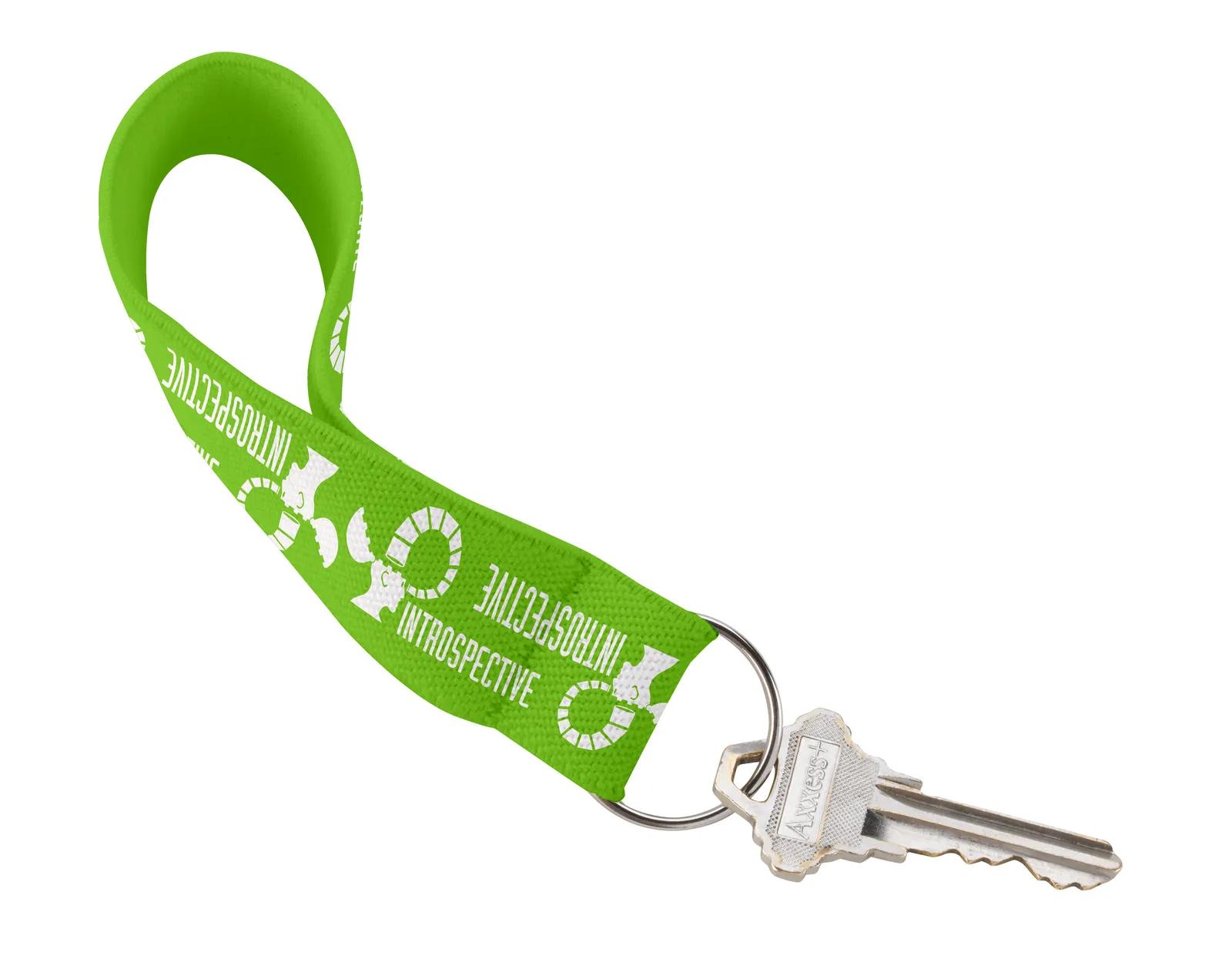 Wrist Strap Key Holder Elastic Polyester Full Color - 4.5 in - product view 8