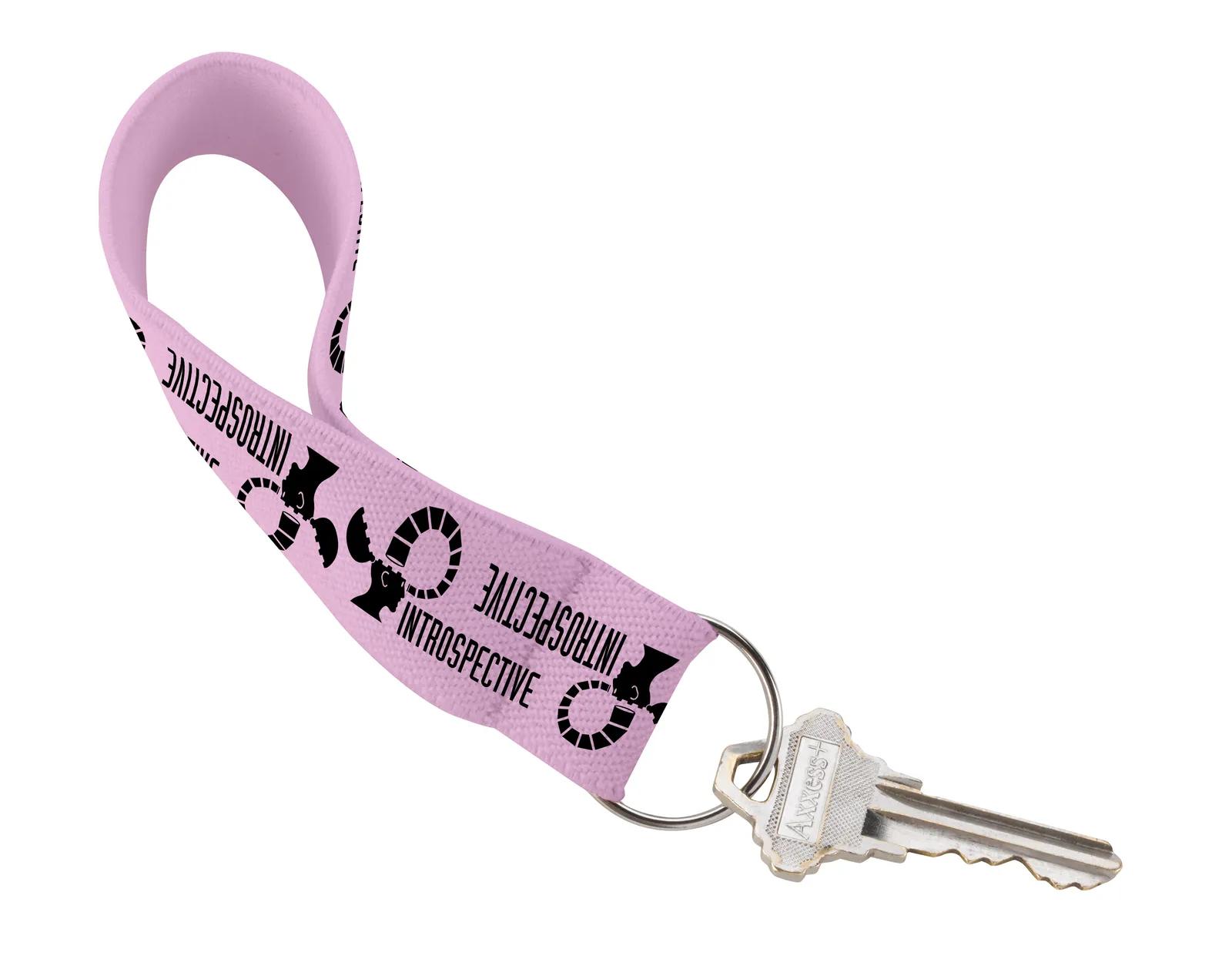 Wrist Strap Key Holder Elastic Polyester Full Color - 4.5 in - product view 9