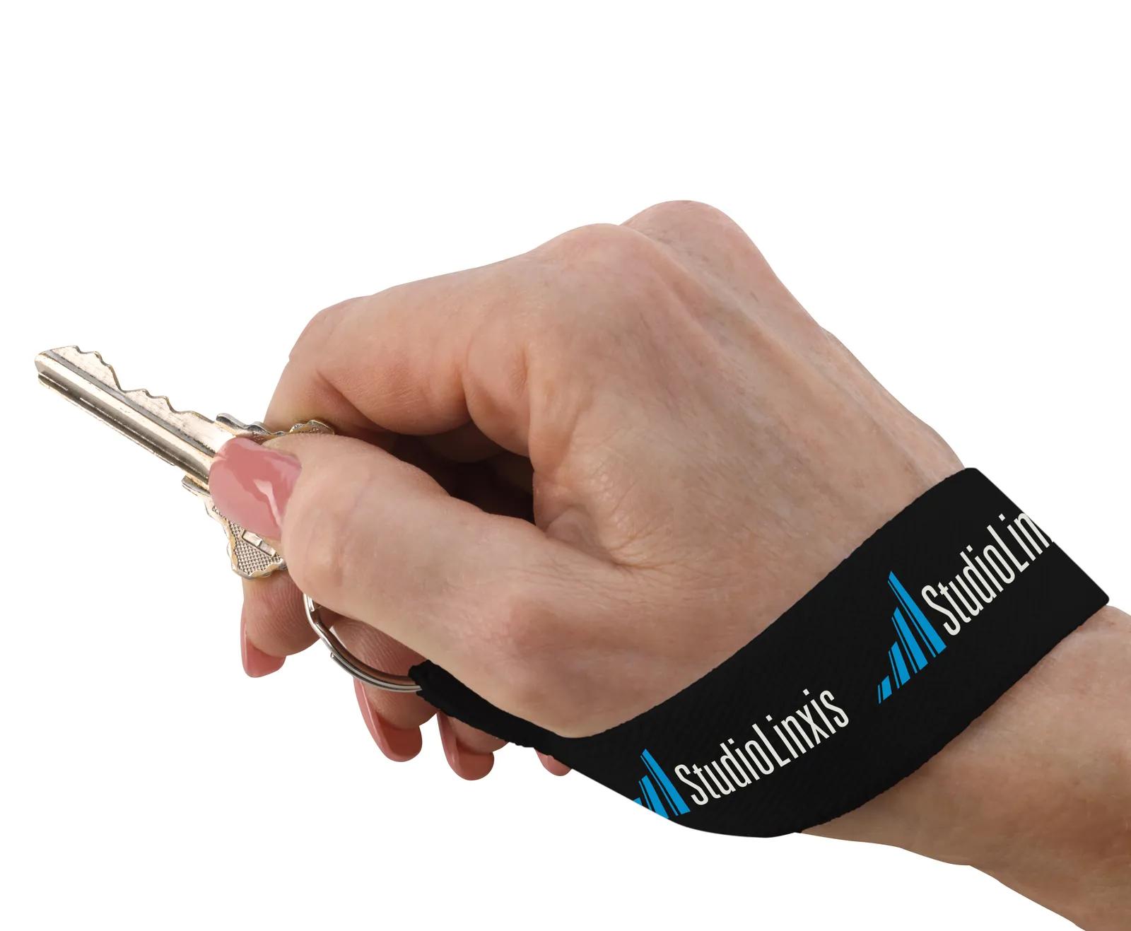 Wrist Strap Key Holder Elastic Polyester Full Color - 4.5 in - product view 14