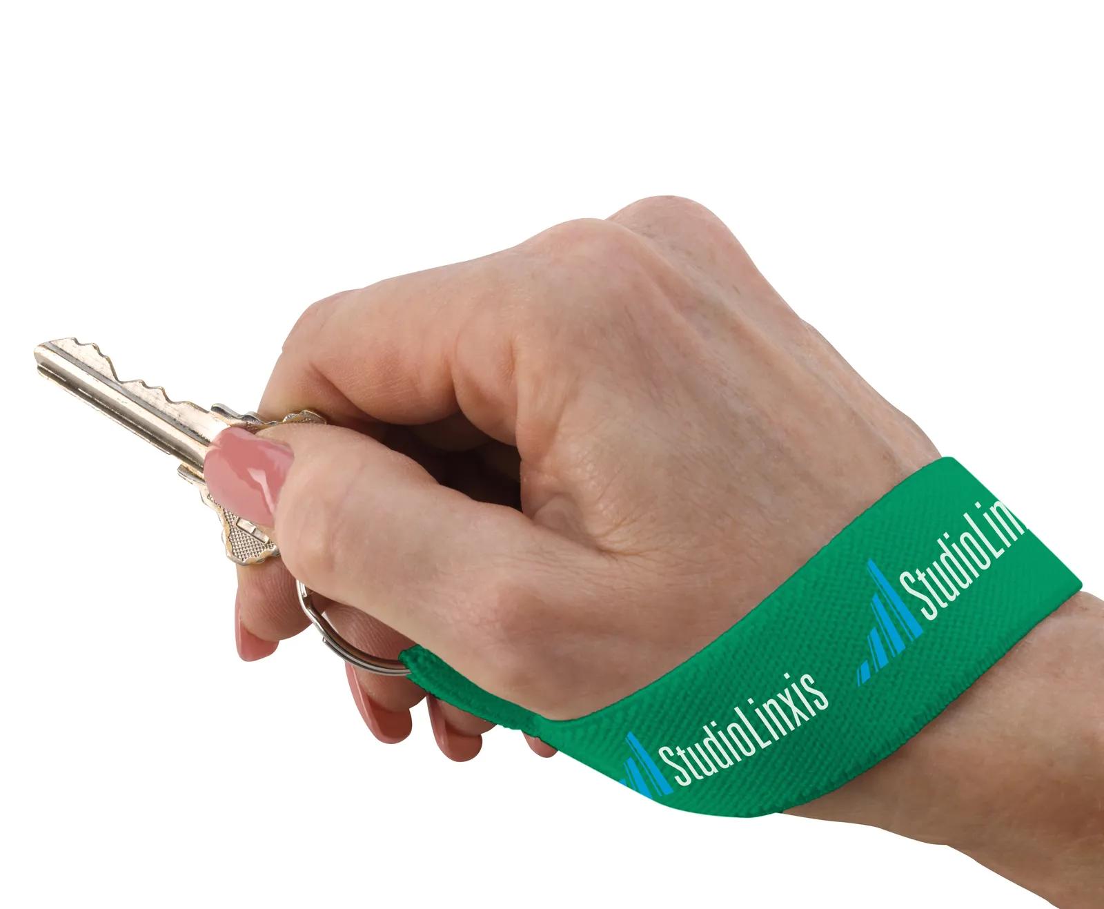 Wrist Strap Key Holder Elastic Polyester Full Color - 4.5 in - product view 20