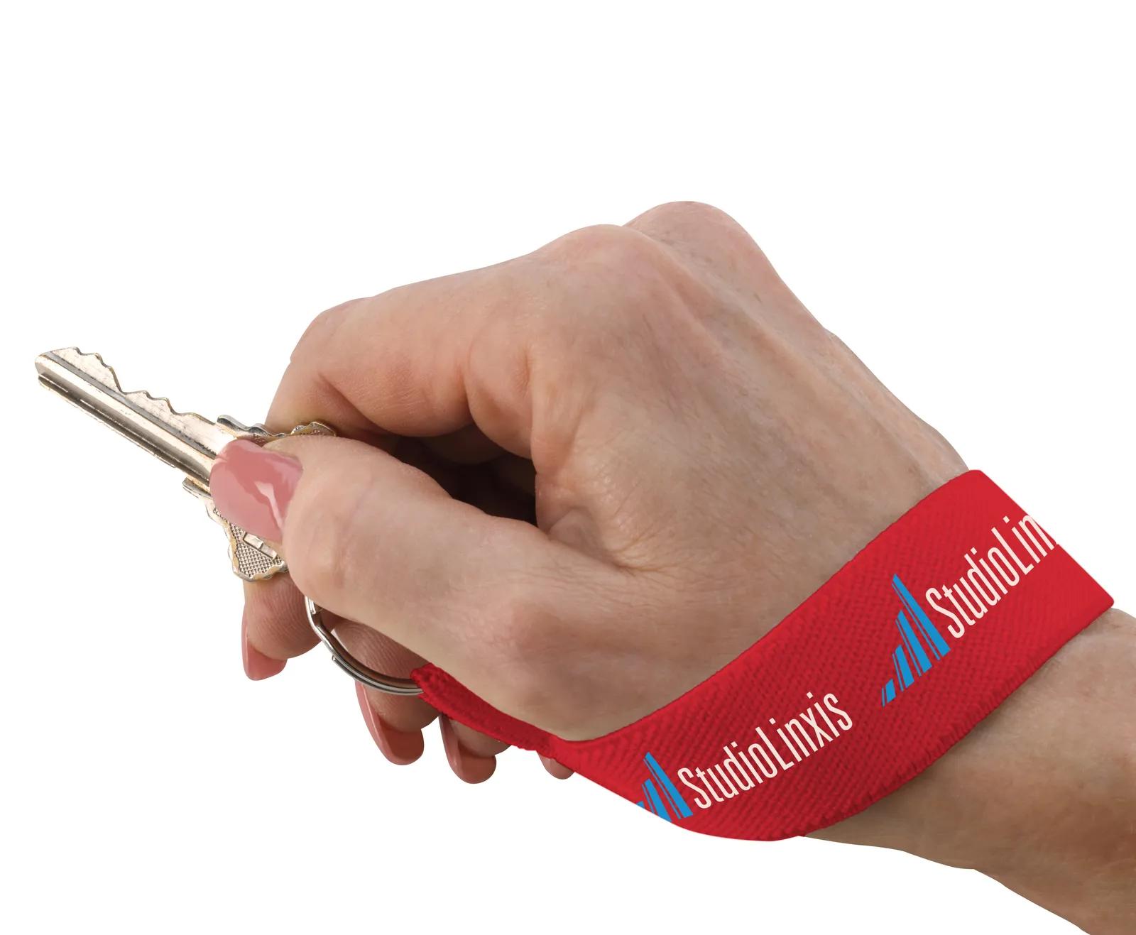Wrist Strap Key Holder Elastic Polyester Full Color - 4.5 in - product view 26