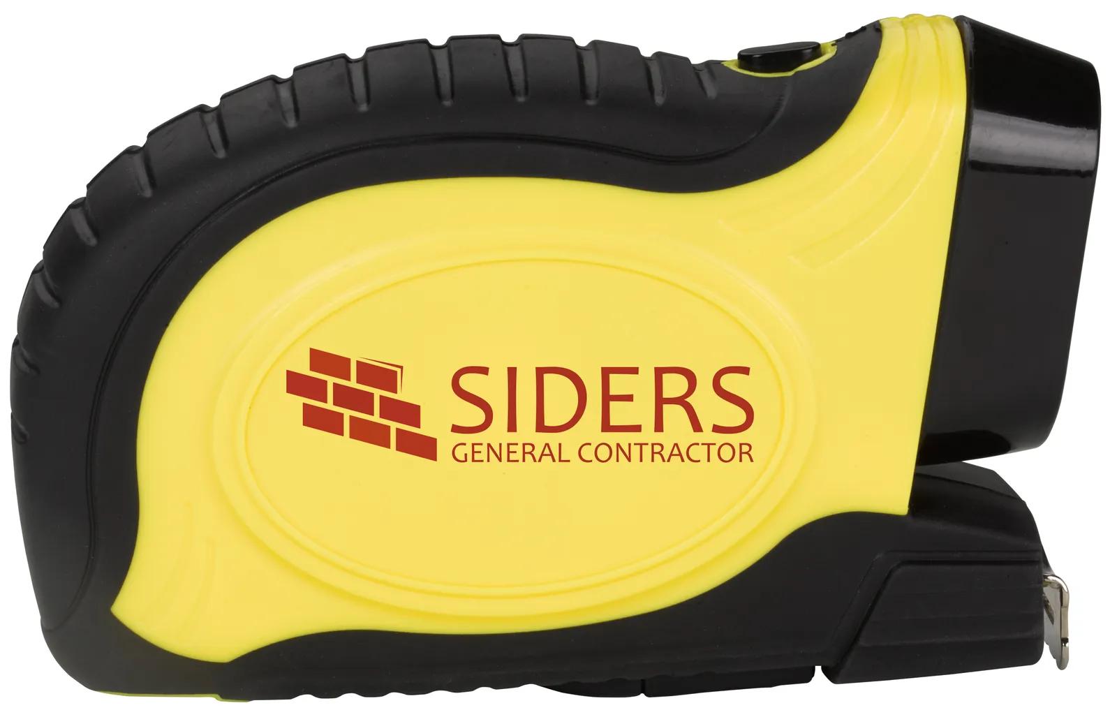 LED Tape Measure with Flashlight Rubber Case Auto Lock - 16 ft - product view 5