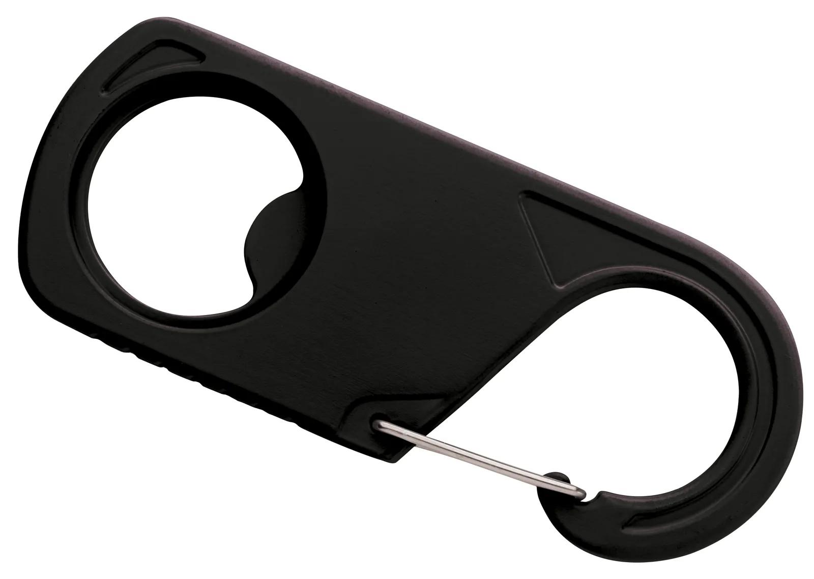 Carabiner 2-in-1 Bottle Opener Compass Zinc Alloy - 3.625 in - product view 2