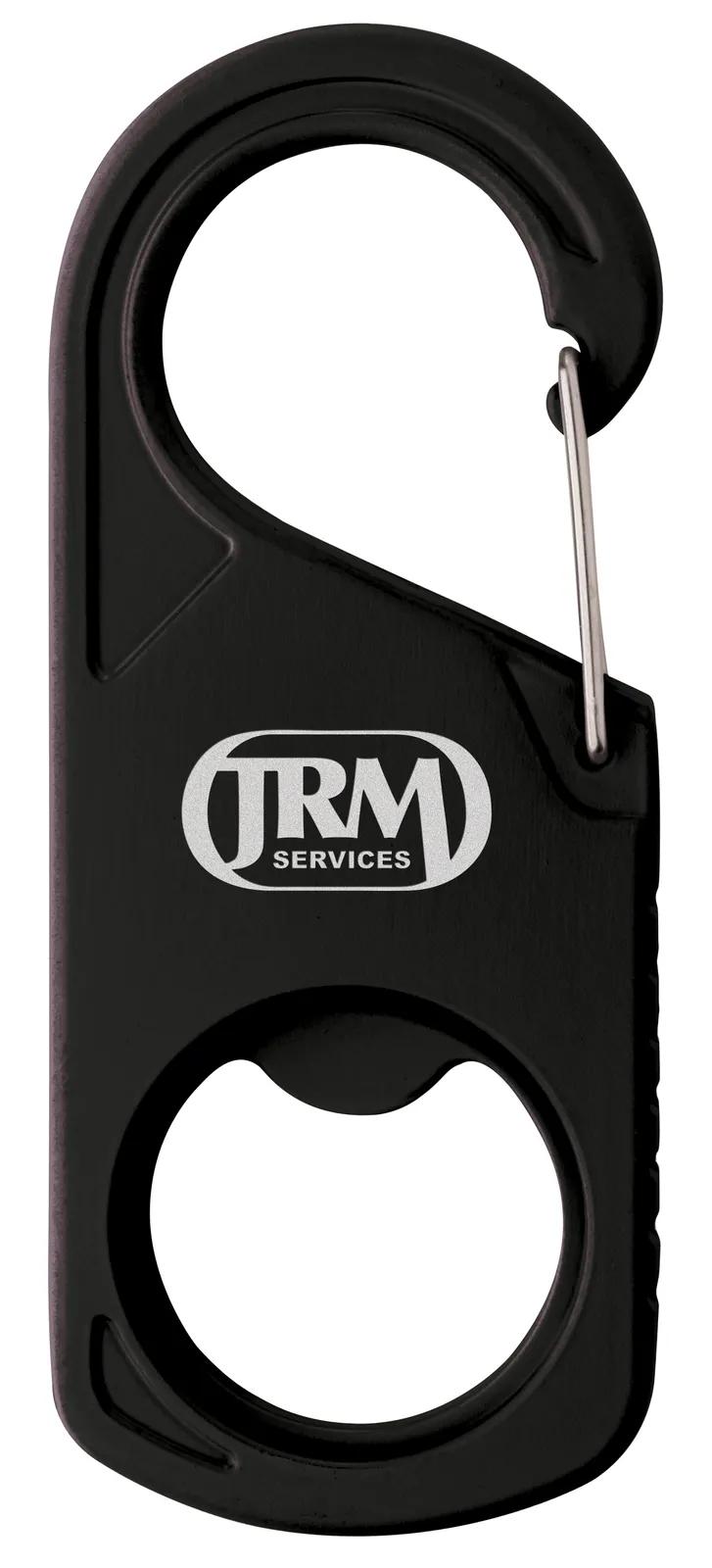 Carabiner 2-in-1 Bottle Opener Compass Zinc Alloy - 3.625 in - product view 6