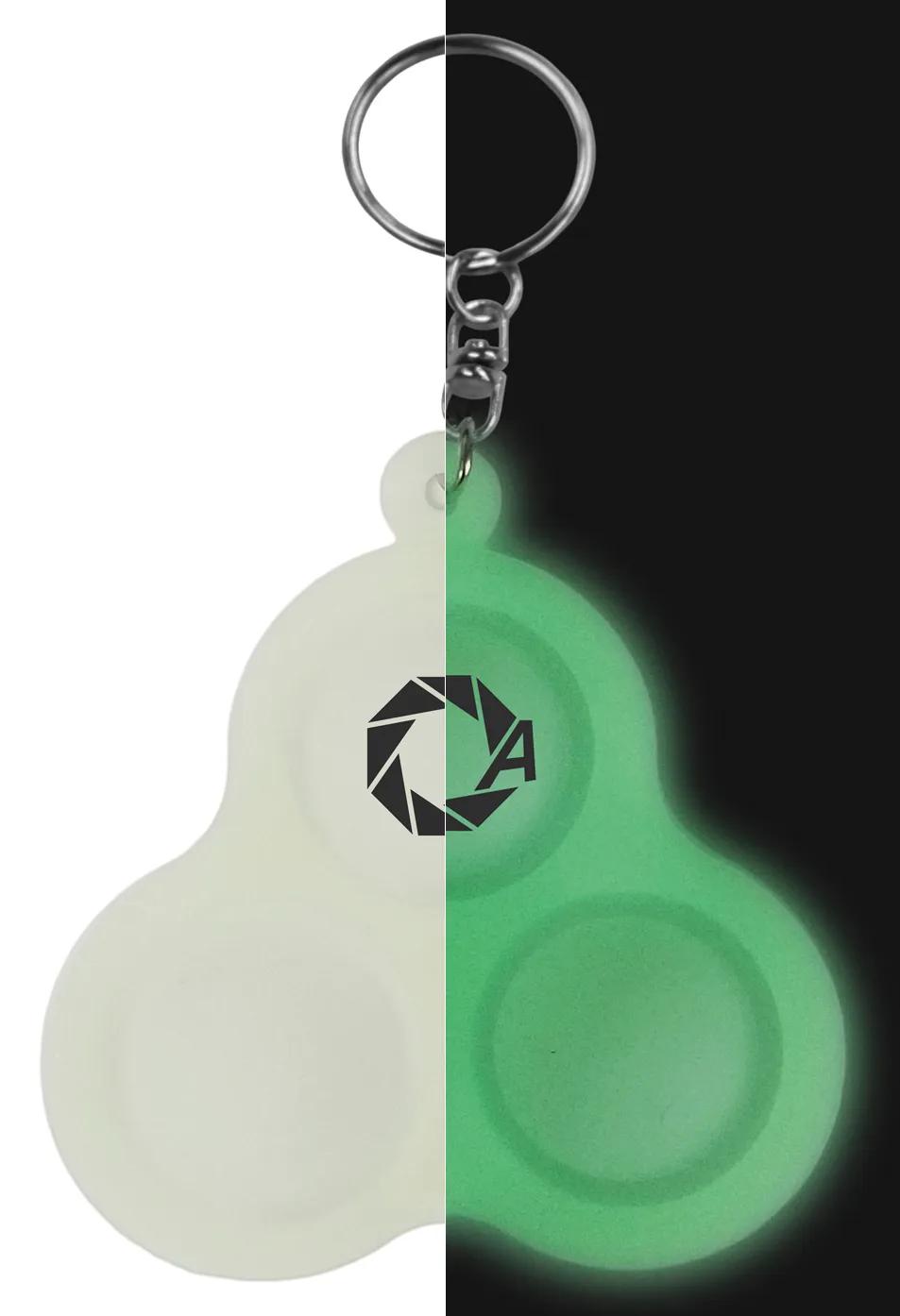 Pop Bubble Keychain Silicone Stress Relief 3 Bubbles - 3.54 in - product view 12