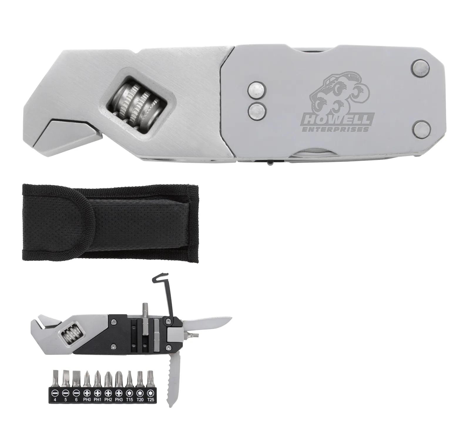 Multi-Tool Wrench Adjustable 13 Bits Stainless Steel - 4.5 in - product view 2