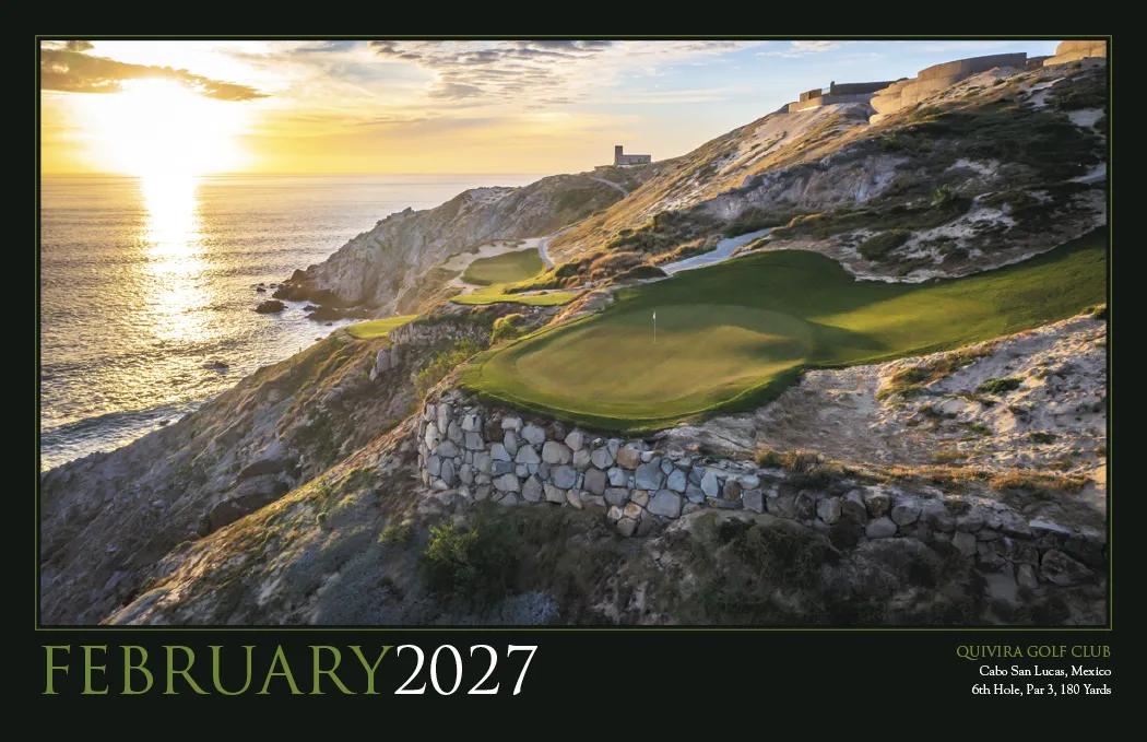 Golf America Wall Calendar Scenic Course Photos - 22 x 16 in - product view 7