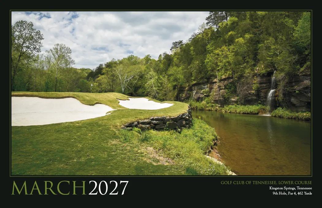 Golf America Wall Calendar Scenic Course Photos - 22 x 16 in - product view 8