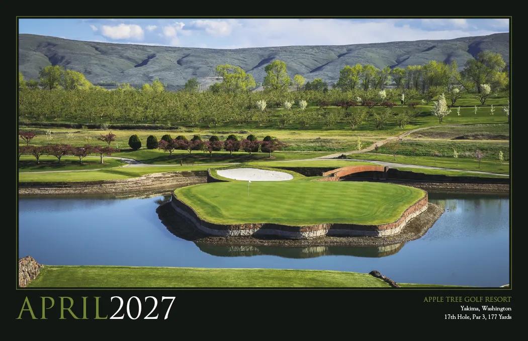 Golf America Wall Calendar Scenic Course Photos - 22 x 16 in - product view 9