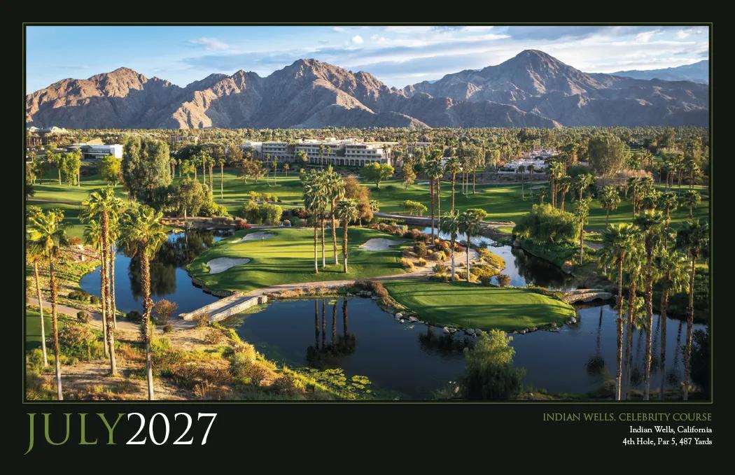 Golf America Wall Calendar Scenic Course Photos - 22 x 16 in - product view 12