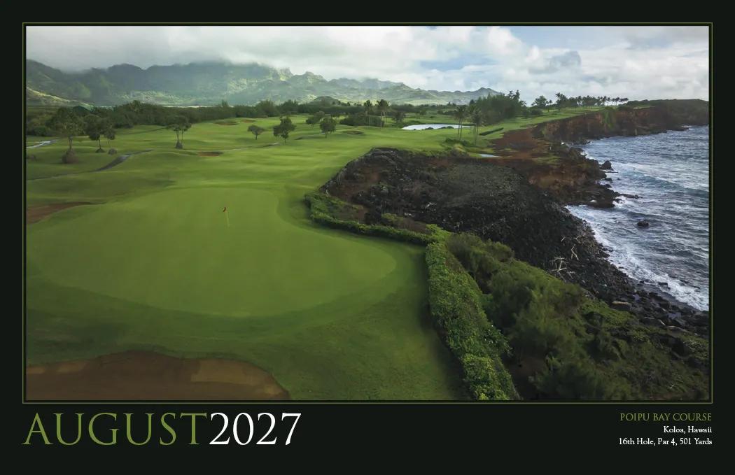 Golf America Wall Calendar Scenic Course Photos - 22 x 16 in - product view 13