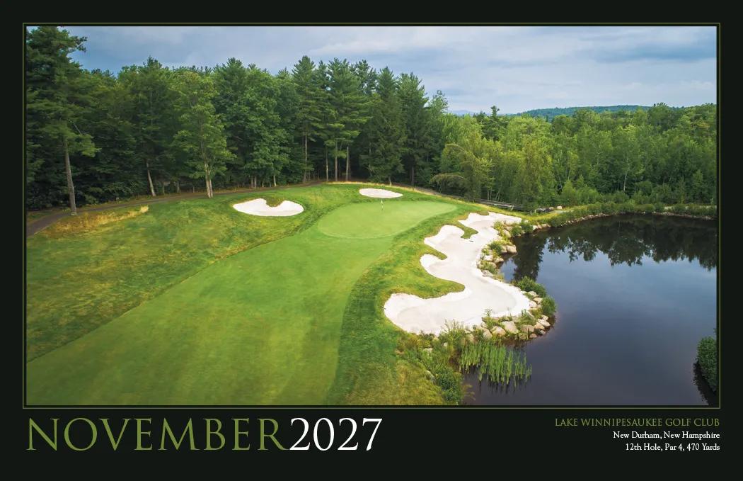 Golf America Wall Calendar Scenic Course Photos - 22 x 16 in - product view 16