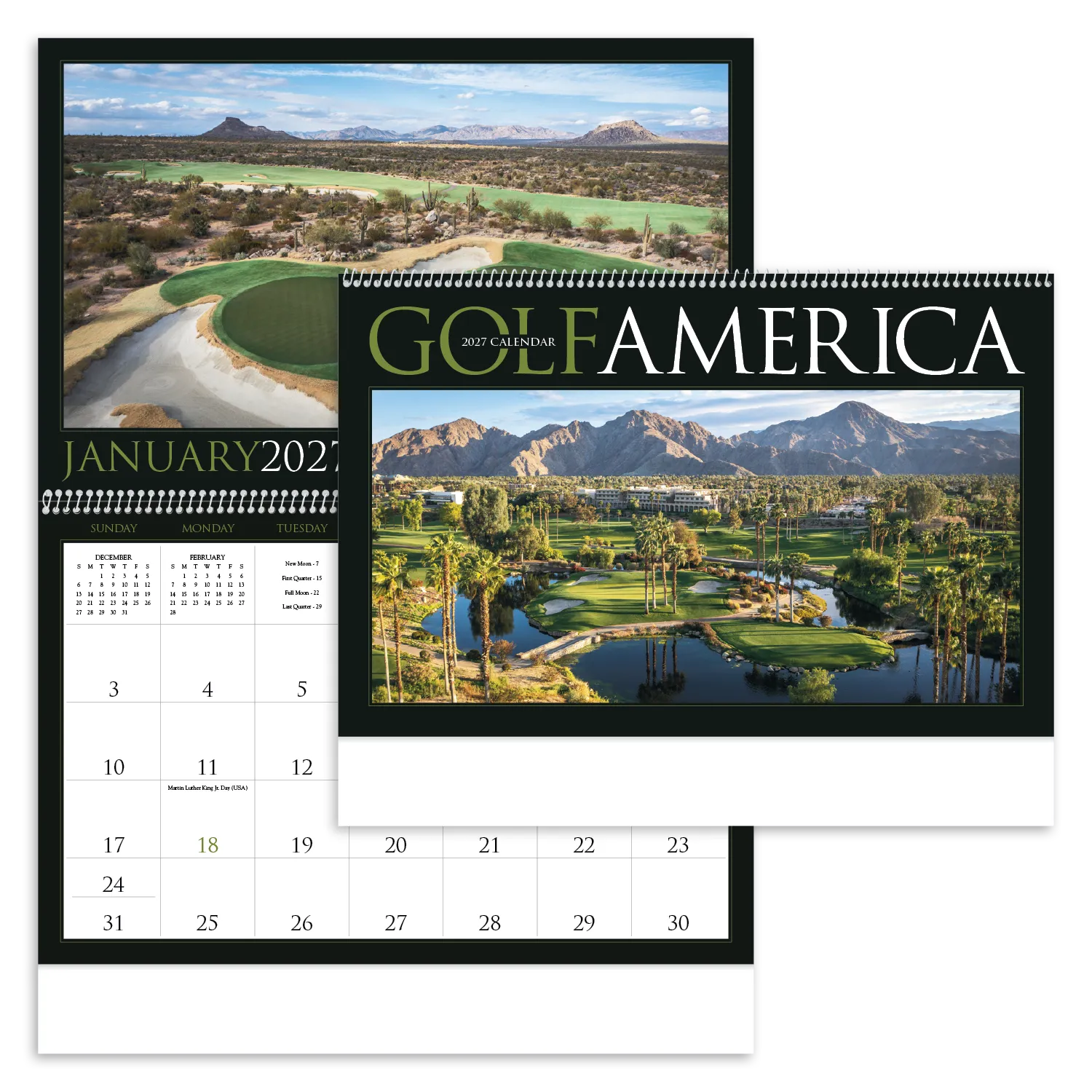 Golf America Wall Calendar Scenic Course Photos - 22 x 16 in - product view 19