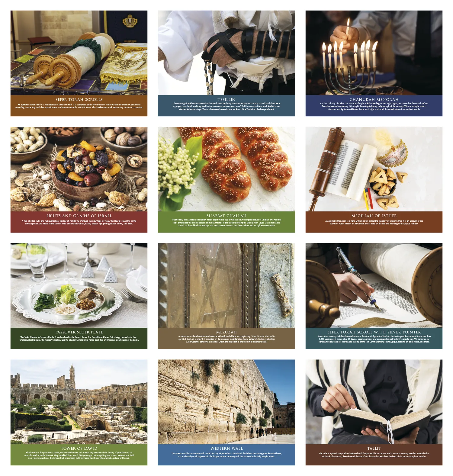 Jewish Heritage Wall Calendar FSC Paper - 16.75 x 11 in - product view 18