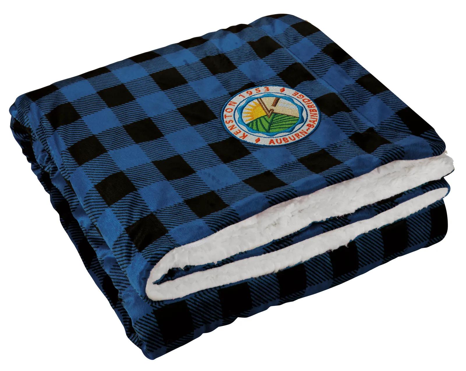 Sherpa Throw Blanket Micromink Carry Bag - 59 x 49 in - product view 3