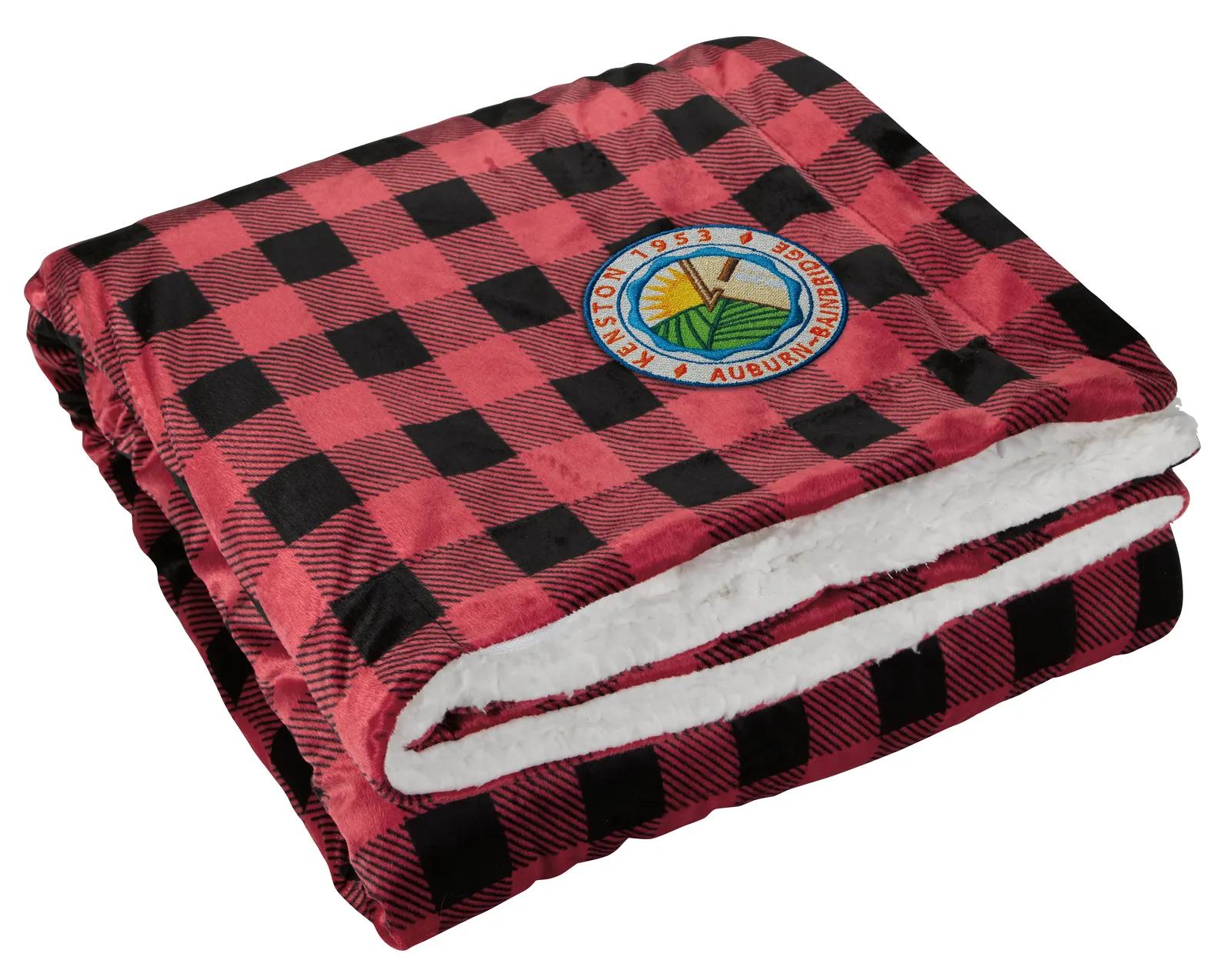 Sherpa Throw Blanket Micromink Carry Bag - 59 x 49 in - product view 4