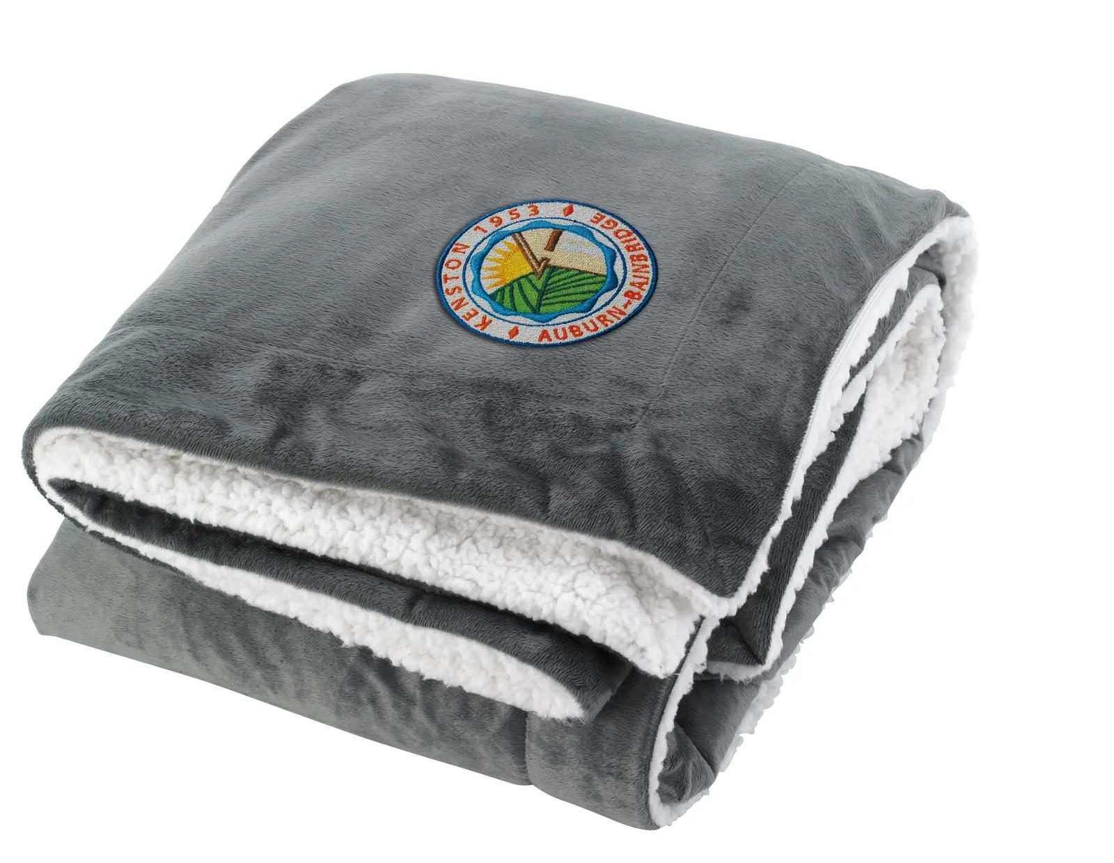 Sherpa Throw Blanket Micromink Carry Bag - 59 x 49 in - product view 6