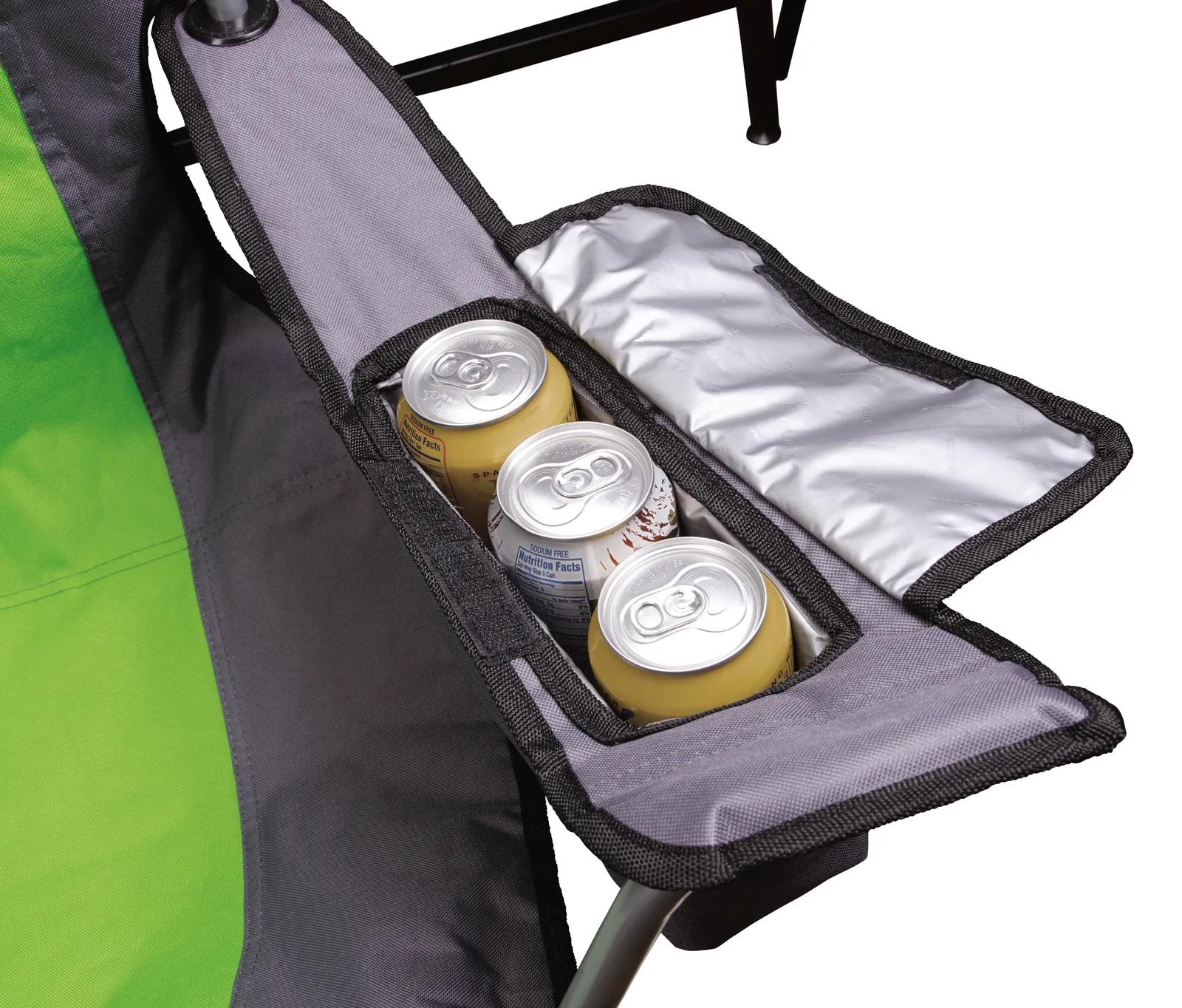 Camping Chair with Built-in Cooler Steel Frame - 34 x 33 in - product view 10