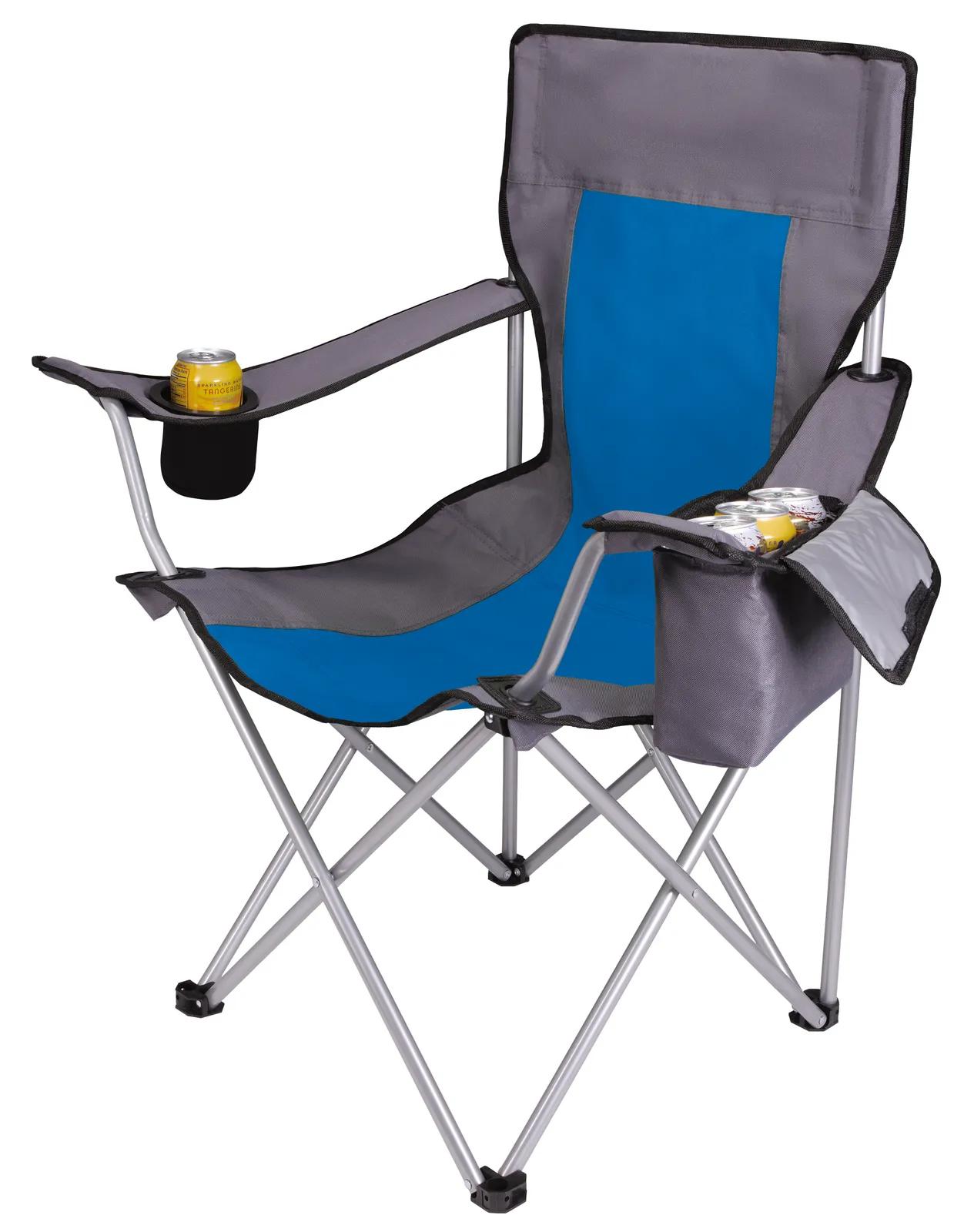 Camping Chair with Built-in Cooler Steel Frame - 34 x 33 in - product view 16