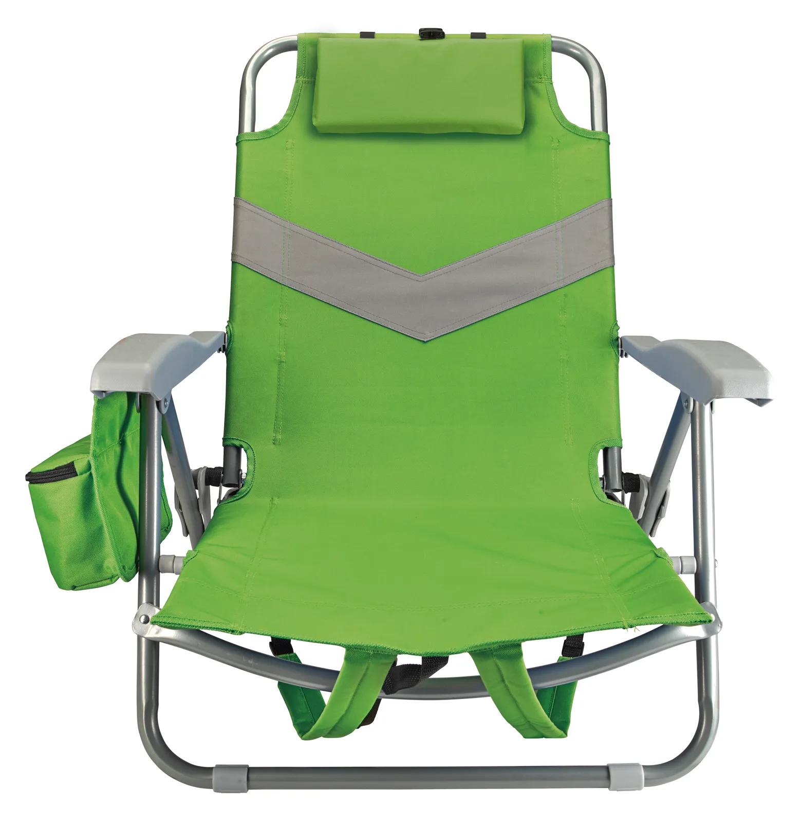 Beach Backpack Chair Aluminum Frame Cooler Pocket - product view 3