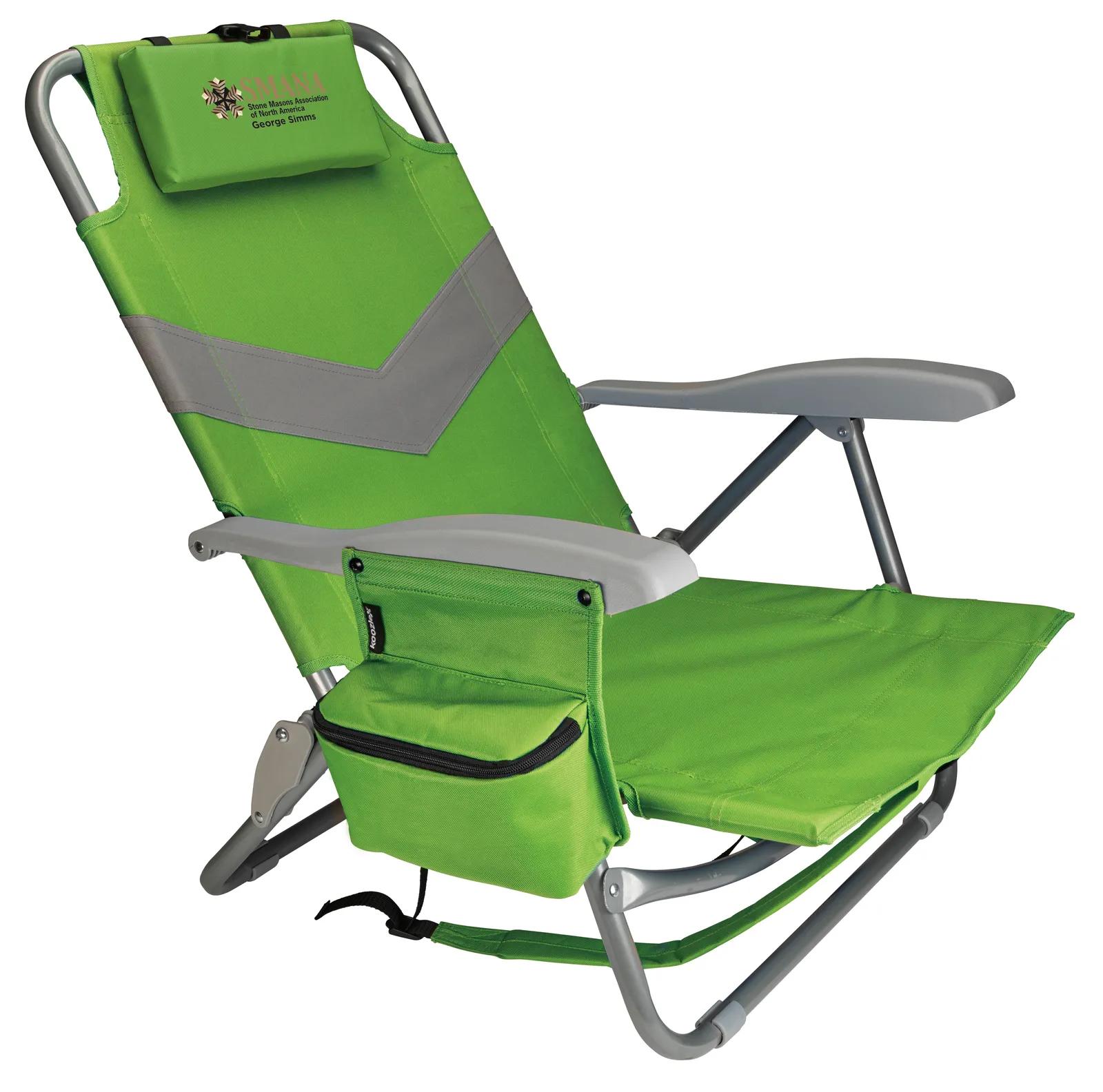 Beach Backpack Chair Aluminum Frame Cooler Pocket - product view 23