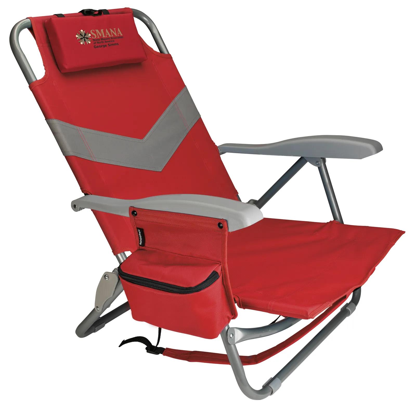 Beach Backpack Chair Aluminum Frame Cooler Pocket - product view 24