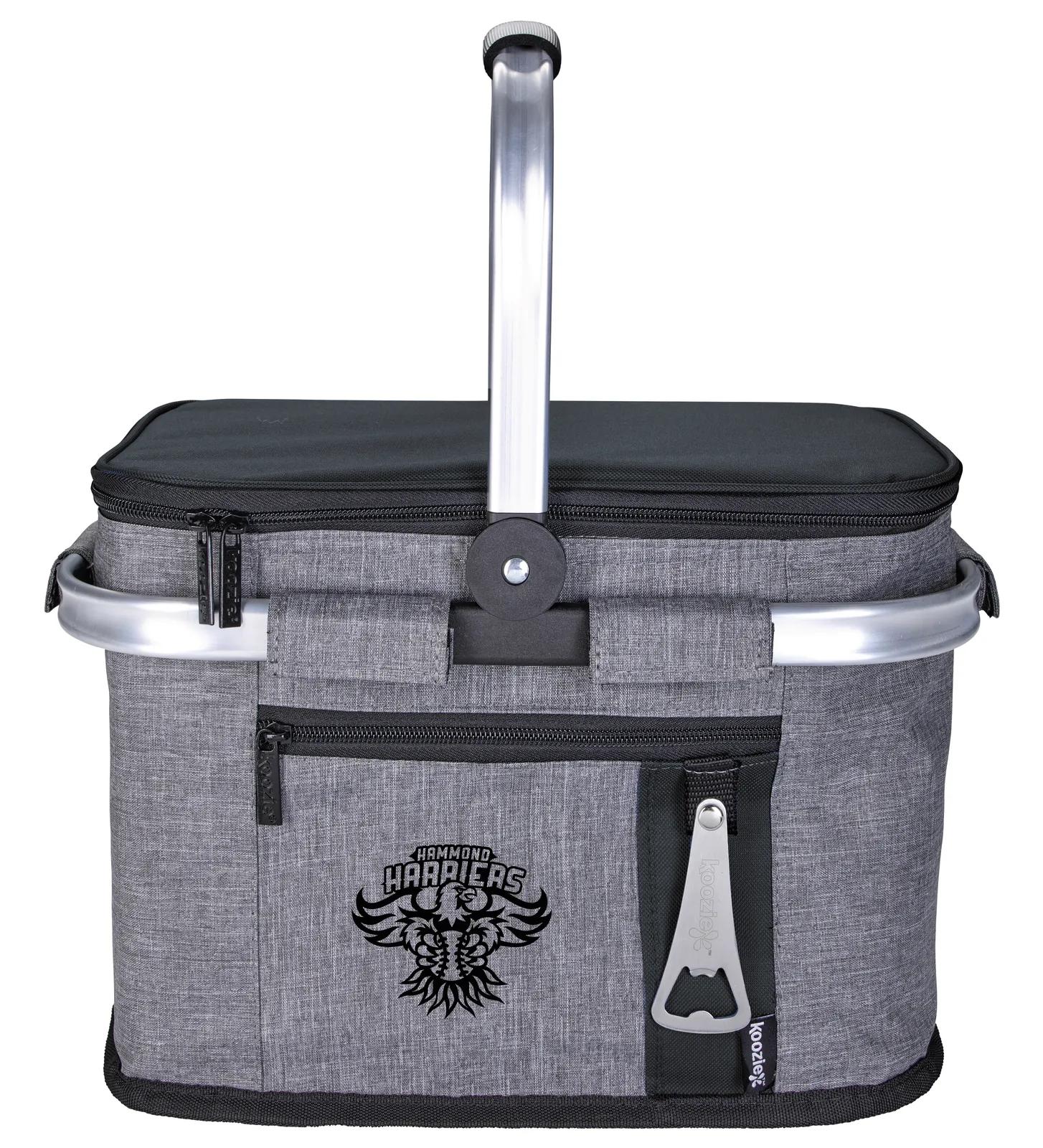 Collapsible Picnic Basket Waterproof Interior - 15.5 x 10 in - product view 2