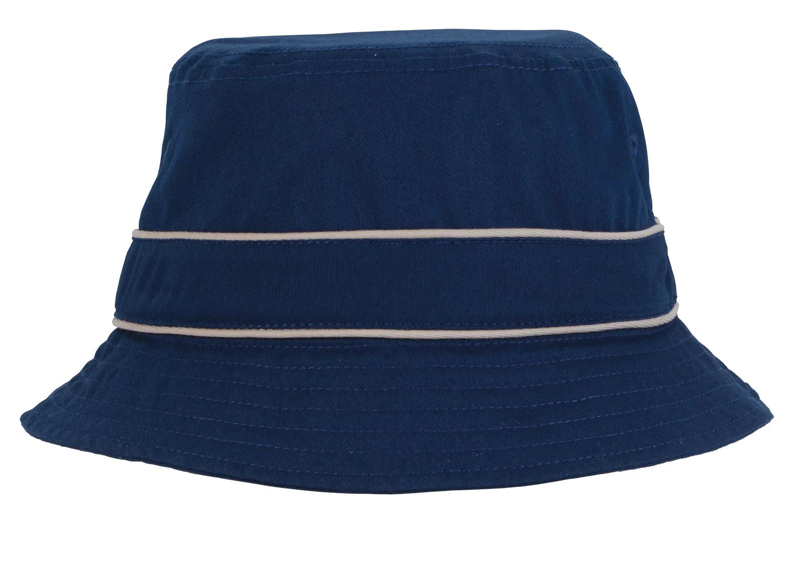 Bucket Hat Cotton Twill Contrast Trim Foldable (Unisex) - product view 4