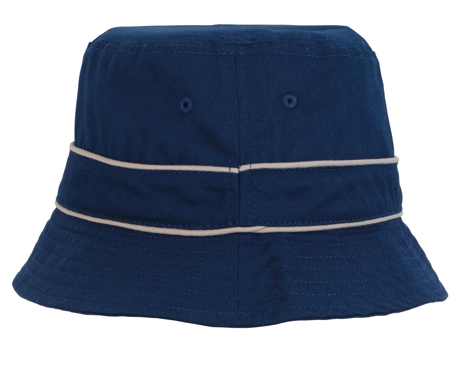 Bucket Hat Cotton Twill Contrast Trim Foldable (Unisex) - product view 5